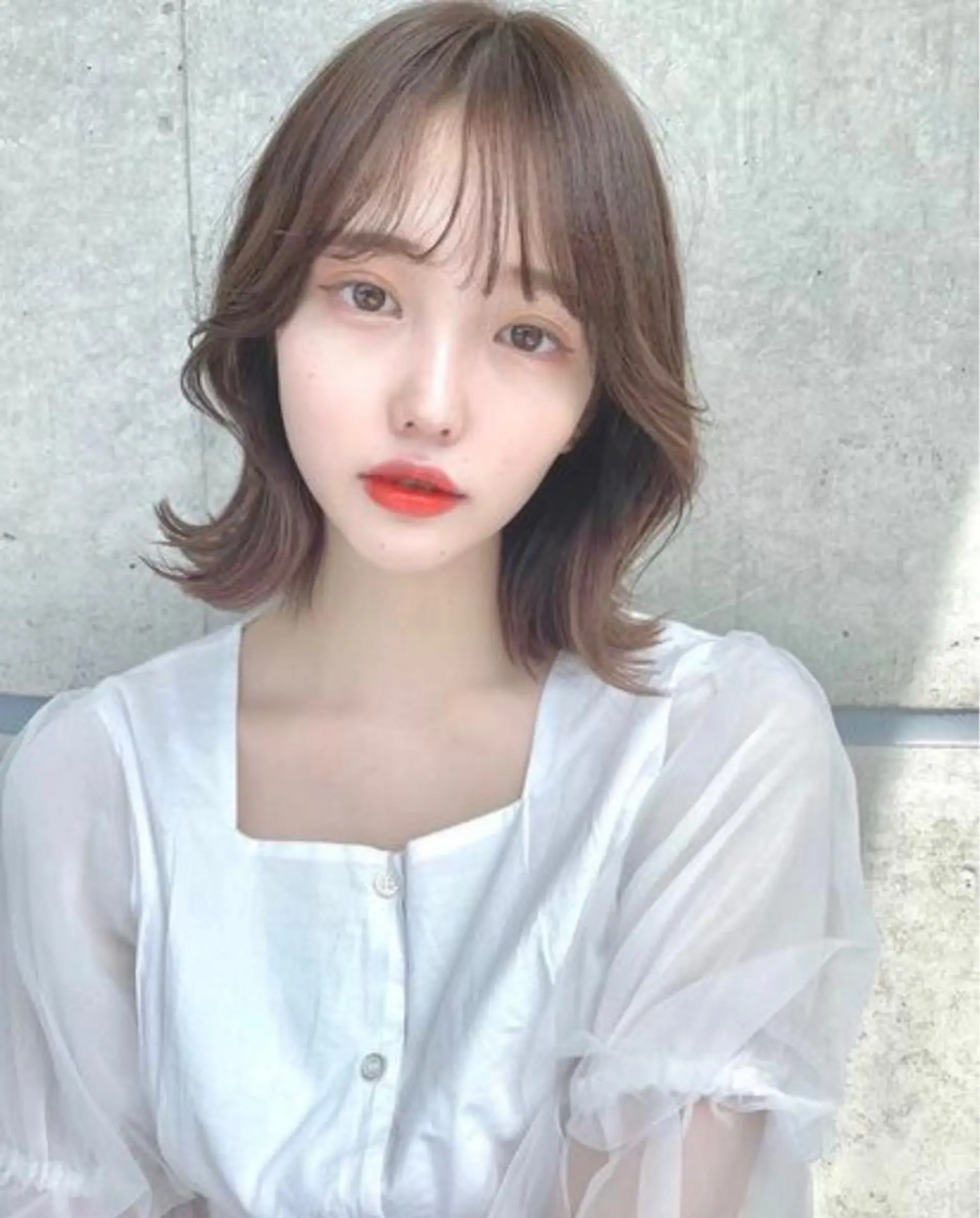 ミディアム カラー ヘアアレンジ 透明感ラベンダー💗 SHOのヘアスタイル