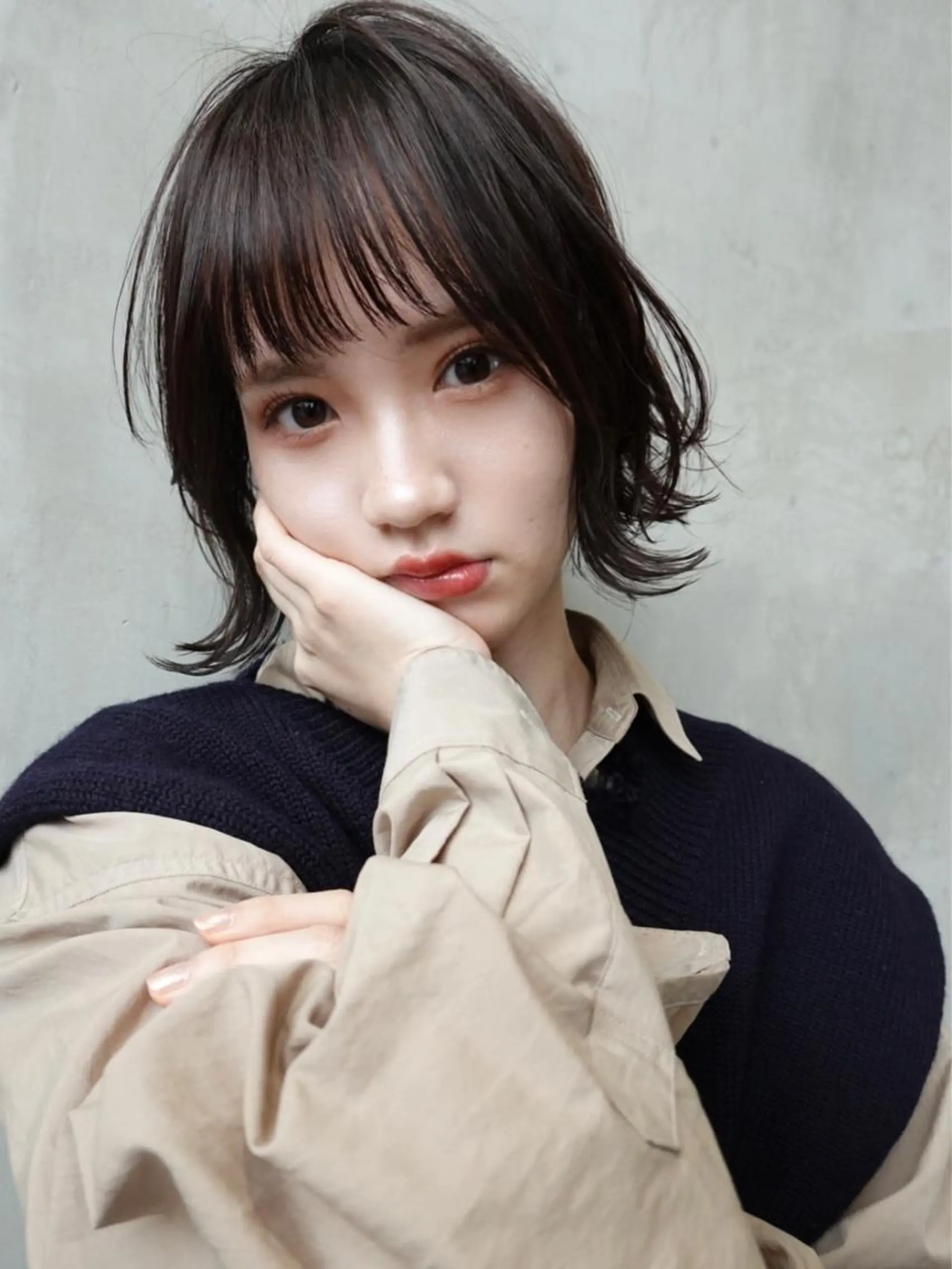 ミディアム カラー カット ヘアカラー トリートメント 🉐レイヤー/塩見 弘樹🉐渋谷のヘアスタイル