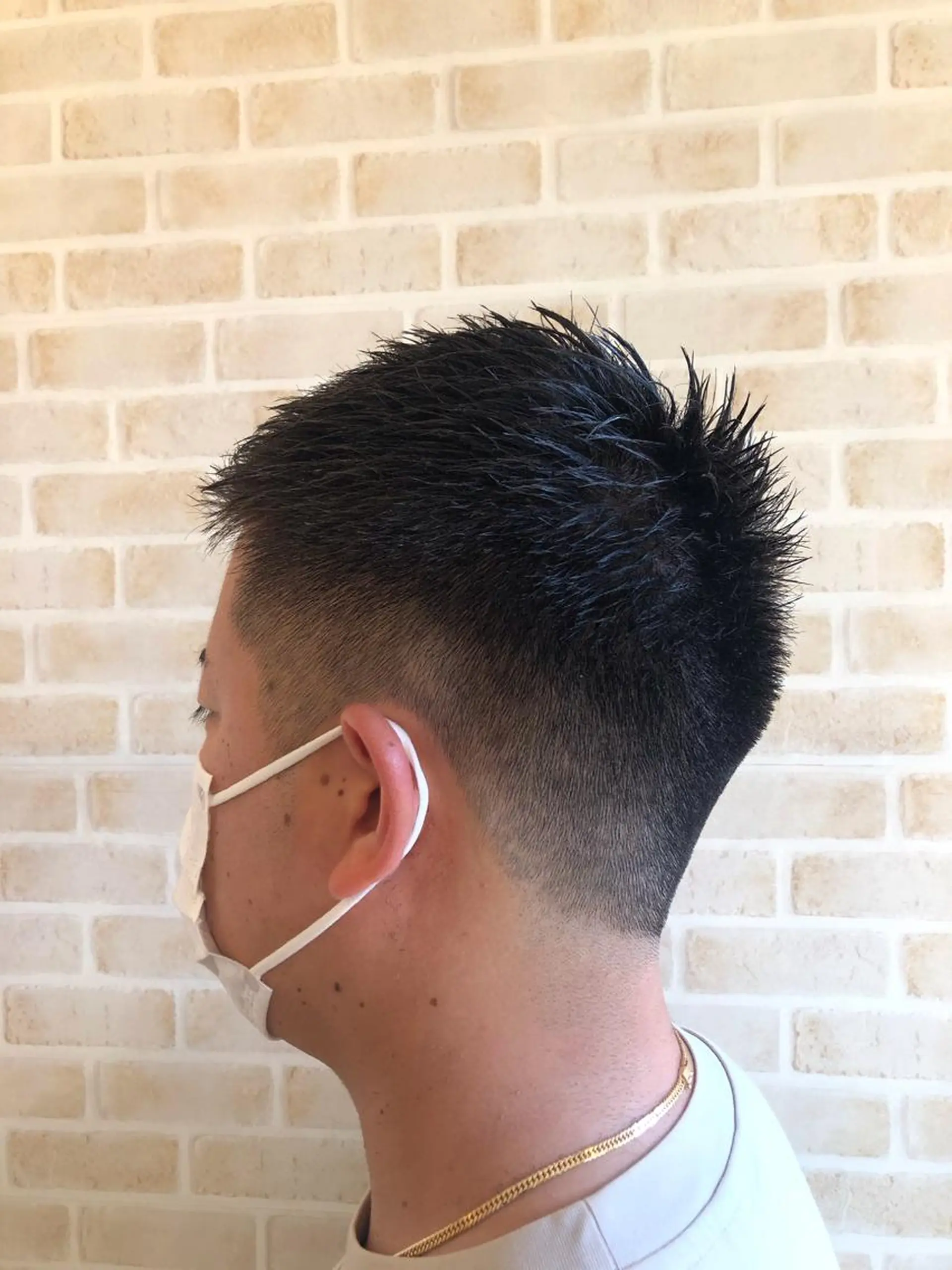 ショート メンズ フェードカット カット ヘッドスパ ヘアセット 東中野🥇美容室 FLOW東中野店のヘアスタイル