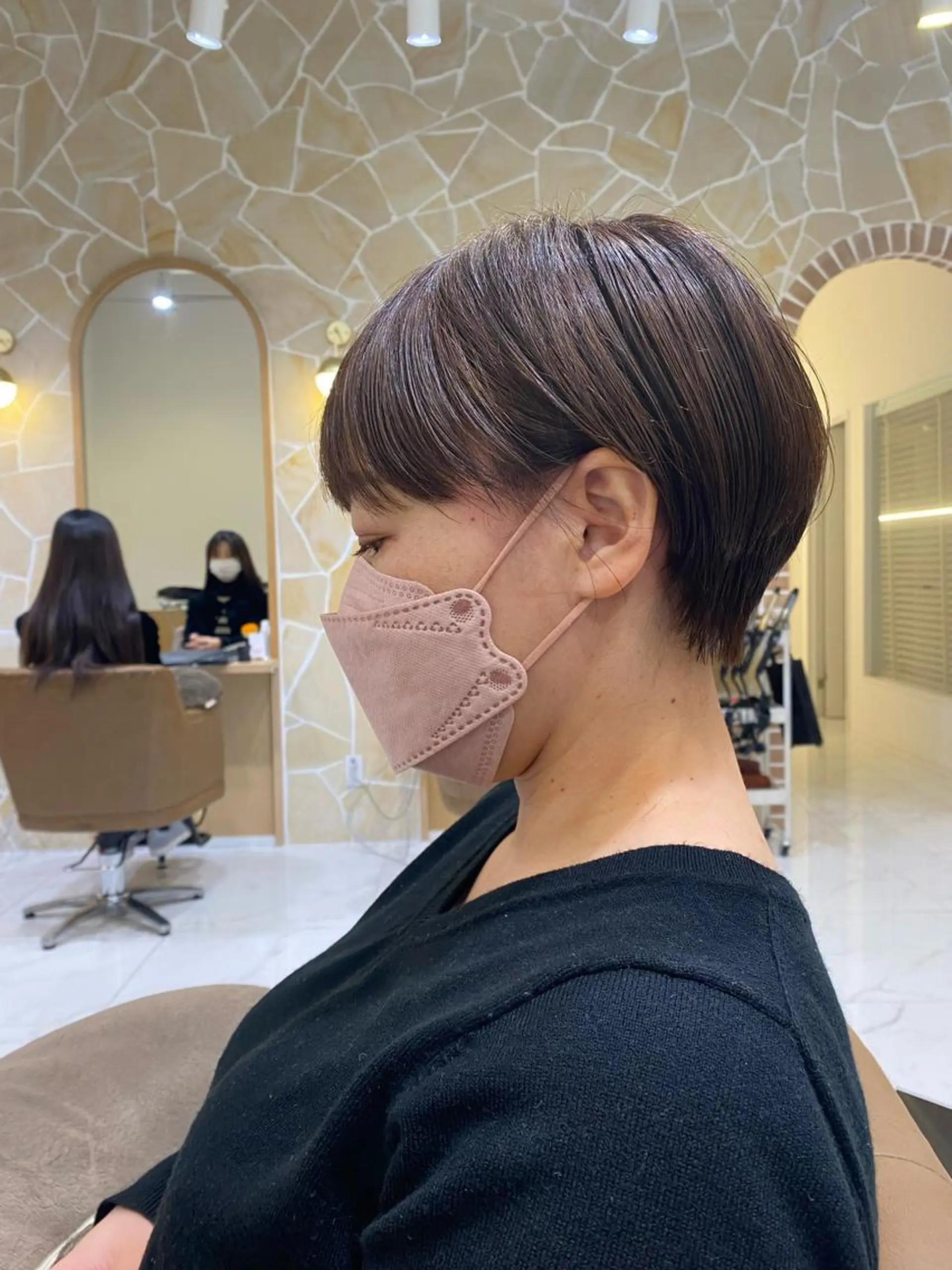 ショート カラー ショートヘア カット ヘアカラー トリートメント 坂井 茅聖のヘアスタイル