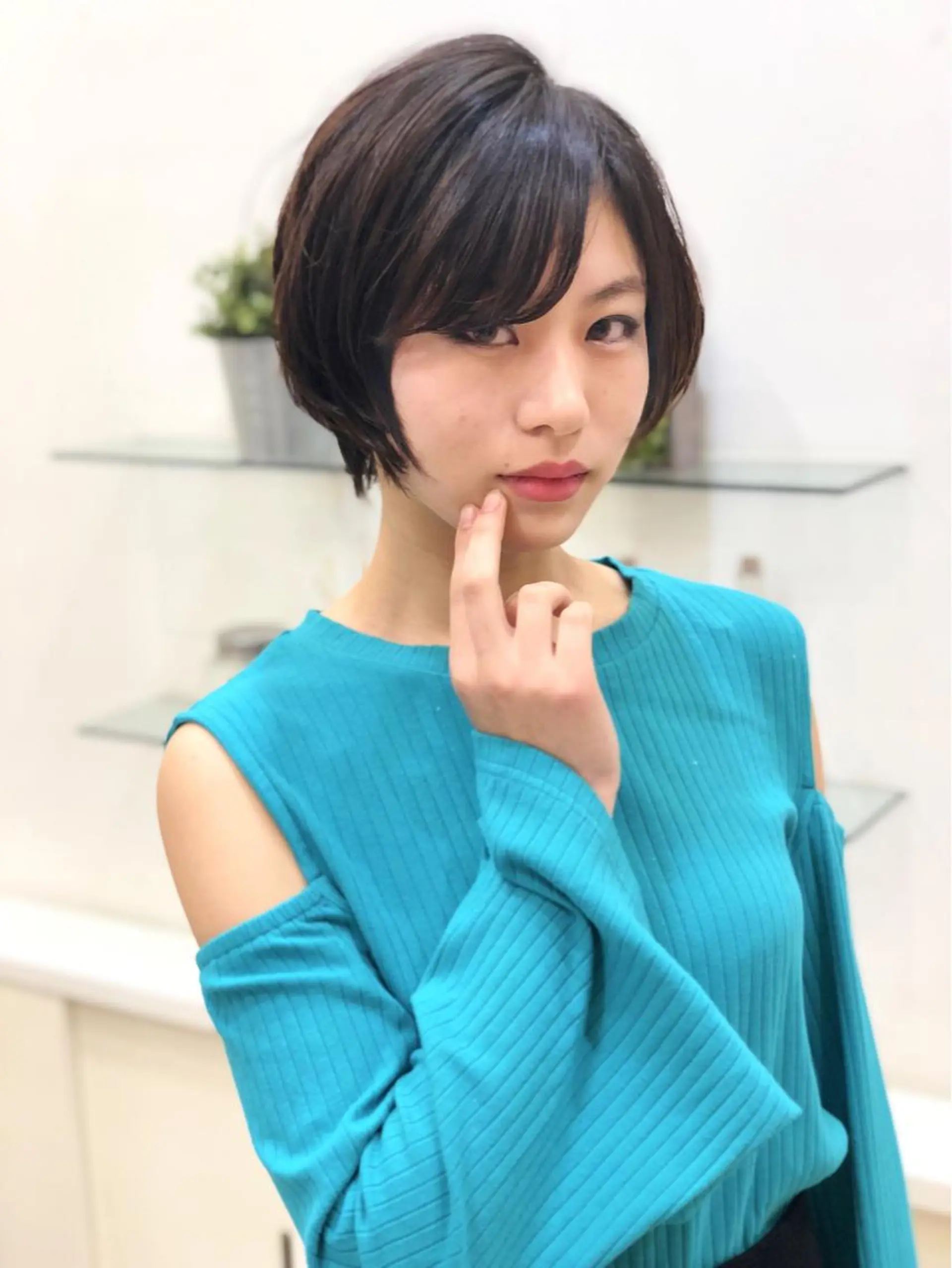 ショート カラー ショートボブ ボブ ショートヘア 小顔カット ディレクター ノナカのヘアスタイル