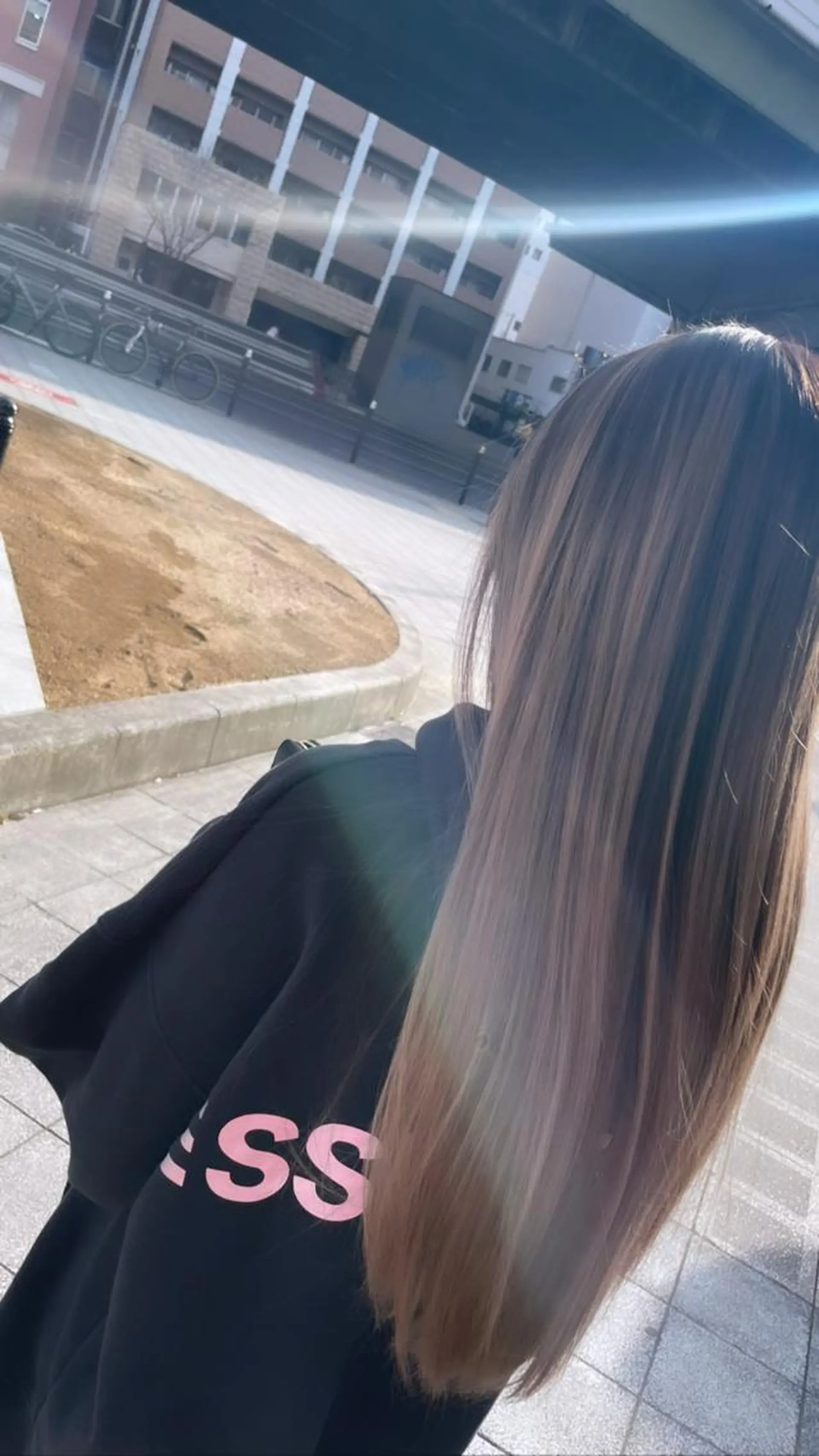 ロング カラー 難波ブリーチカラー 伊藤洋輝のヘアスタイル