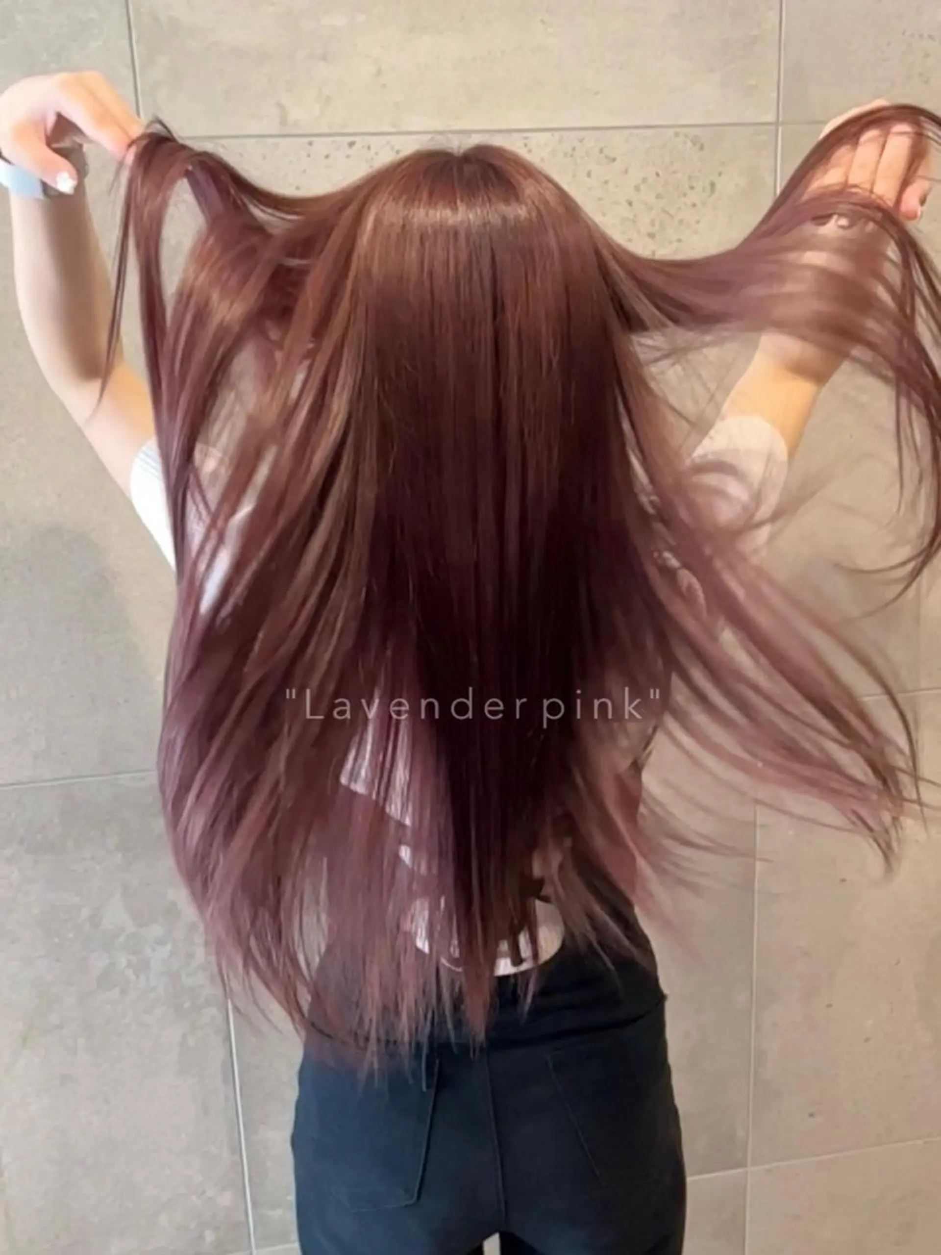 ロング カラー ラベンダーカラー ラベンダーピンク ピンクカラー カット ヘアカラー トリートメント 山中 優 🎨大人艶colorのヘアスタイル