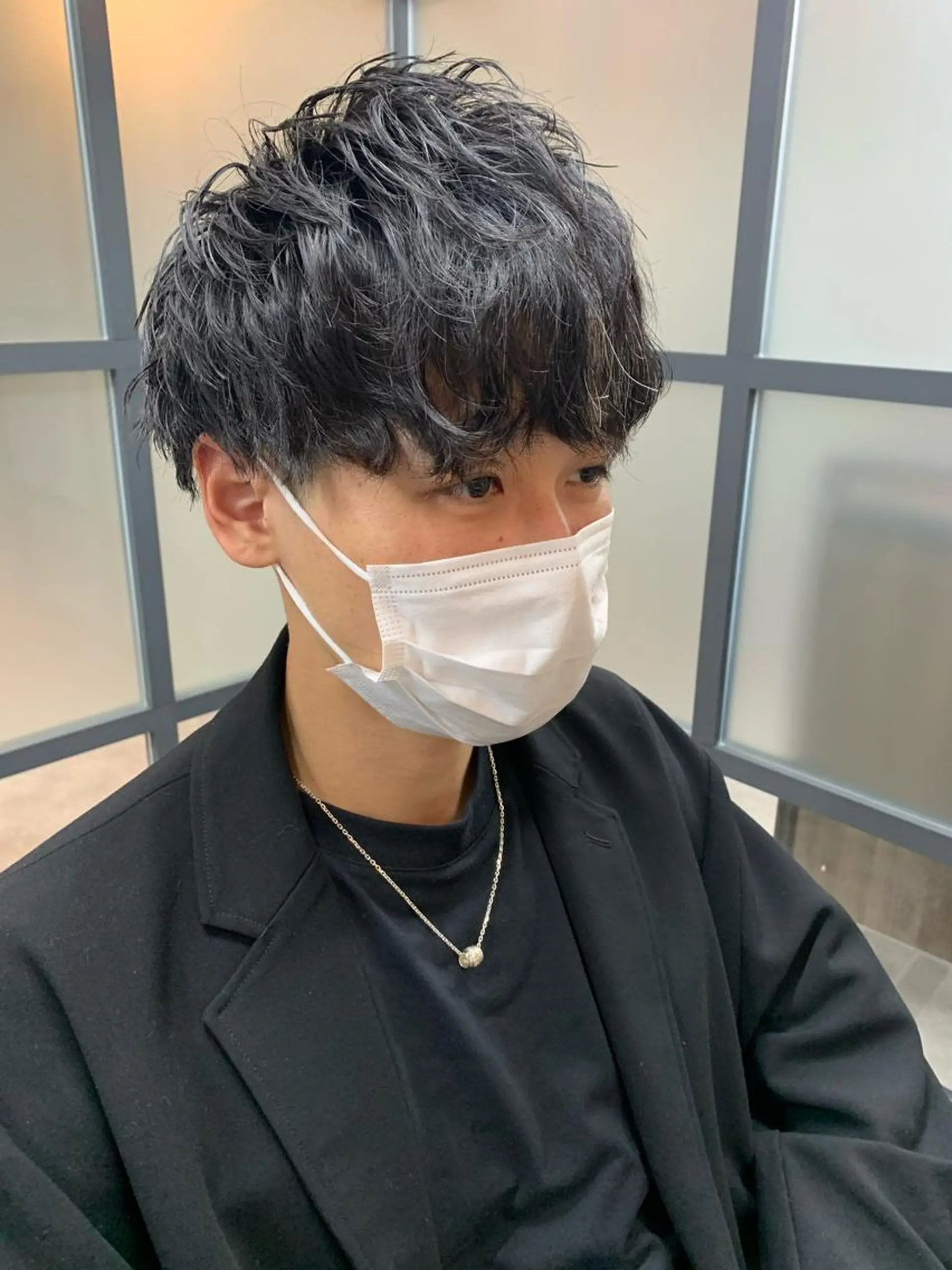 ショート パーマ メンズ カット パーマ 【S.BROOM】 店長　西川徹のヘアスタイル