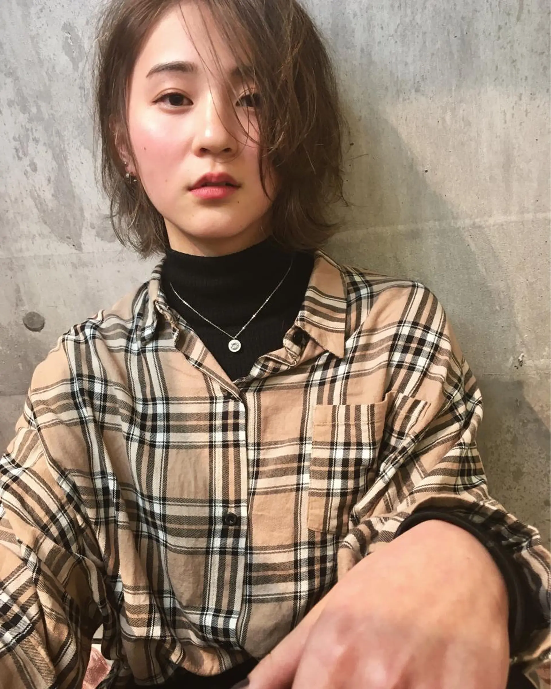 ショート カラー ショートヘア カット ヘアカラー トリートメント 髪質改善カラー ケアブリーチ/タムのヘアスタイル