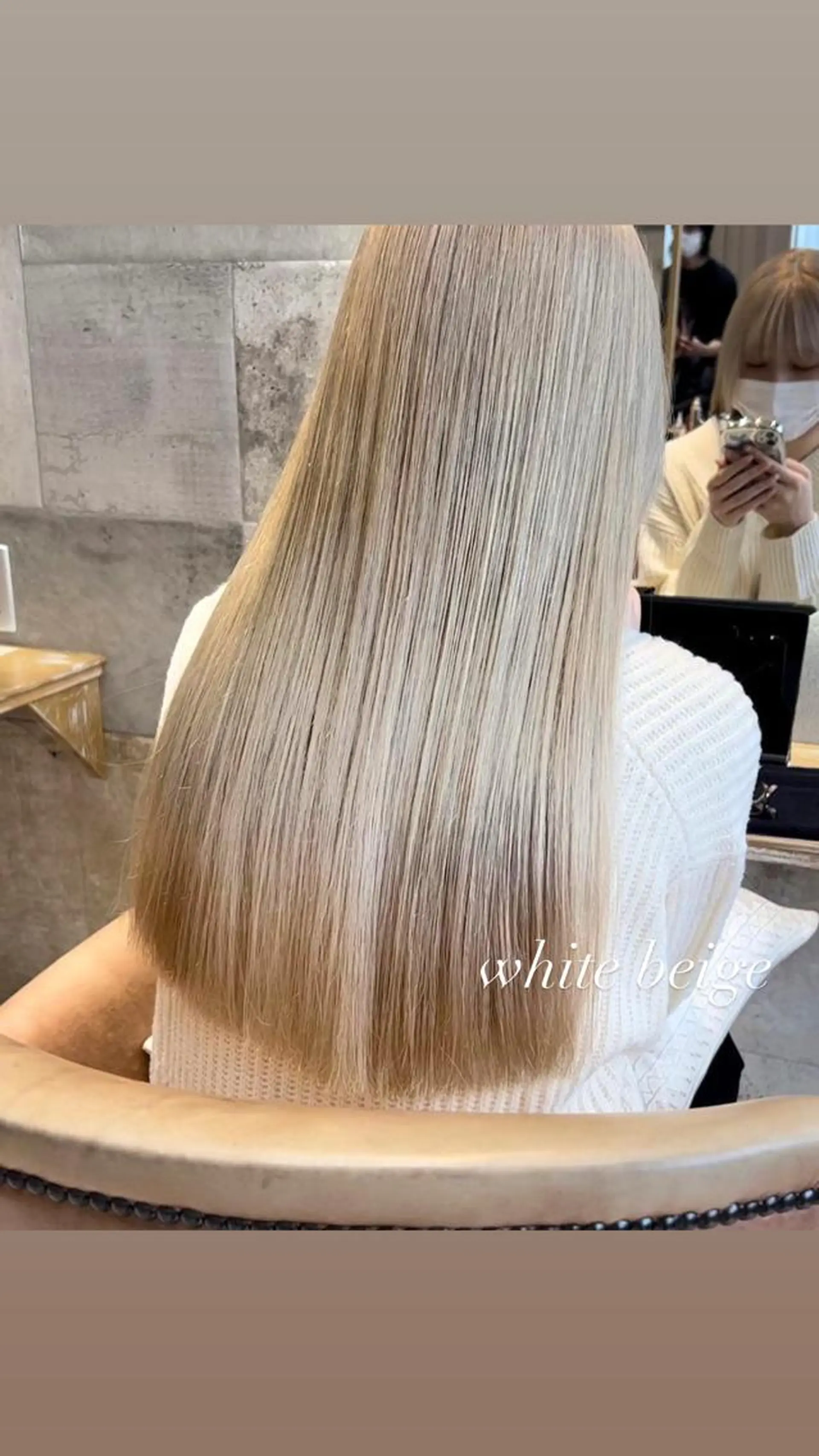 ロング ボブ ハイライト 髪質改善 韓国風ヘア 小顔カット ヘアカラー トリートメント 透明感カラー/カット 髪質改善/森栄範のヘアスタイル