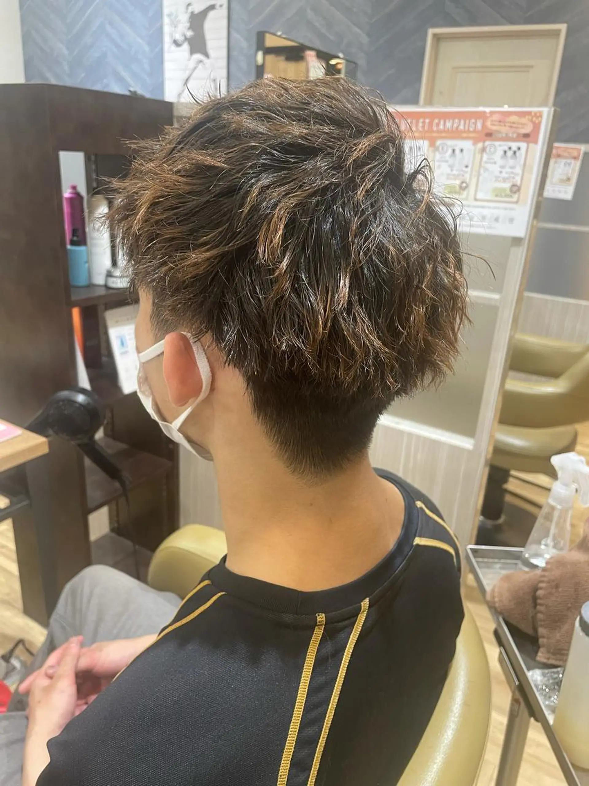 パーマ メンズ カット パーマ 中村 誠也のヘアスタイル