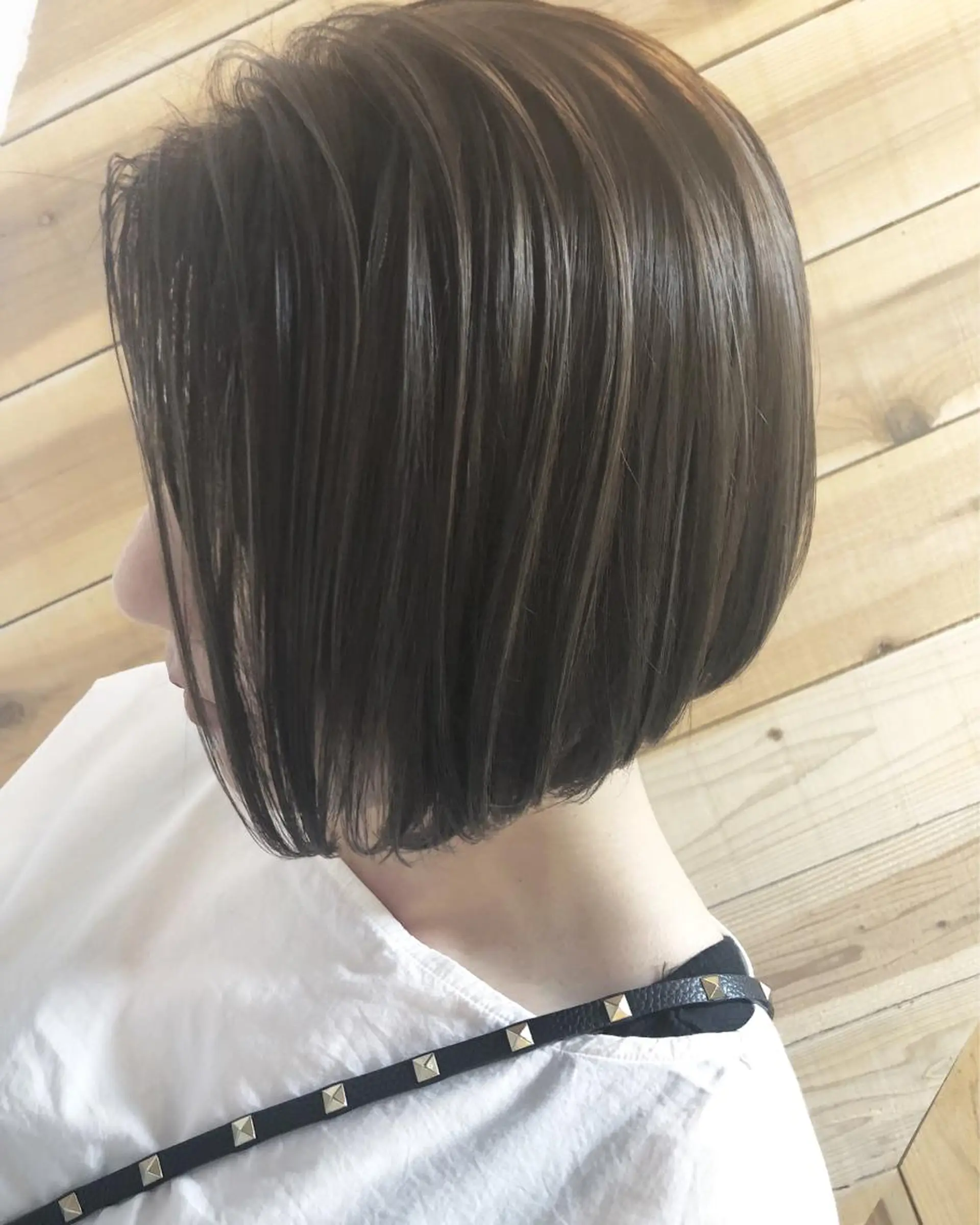 ショート カラー ベージュカラー ハイライトカラー イルミナカラー ボブ ハイライト hair salon Ranun髪質改善のヘアスタイル