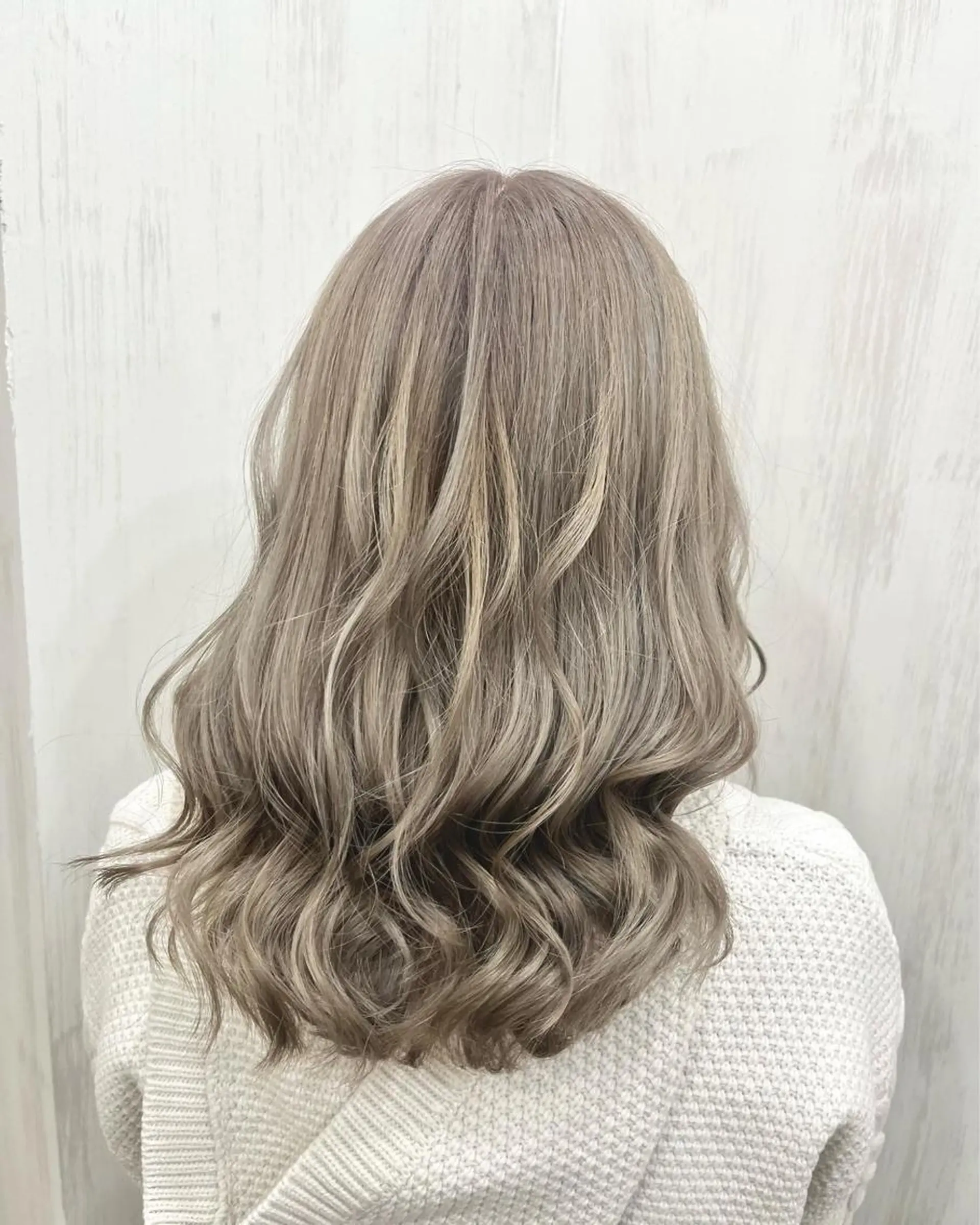 セミロング カラー ヘアアレンジ ヘアカラー トリートメント S.BLOOM 川崎 翔哉のヘアスタイル