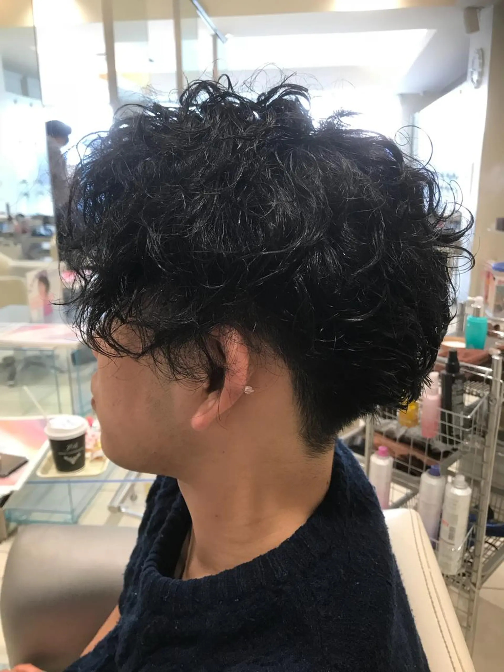 ショート カラー パーマ ヘアアレンジ メンズ キッズ ネイル マツエク・マツパ メンズパーマ ツイストスパイラルパーマ メンズネイル スパイラルパーマ カット パーマ MODEK's西宮店 マネージャー神道有基のヘアスタイル