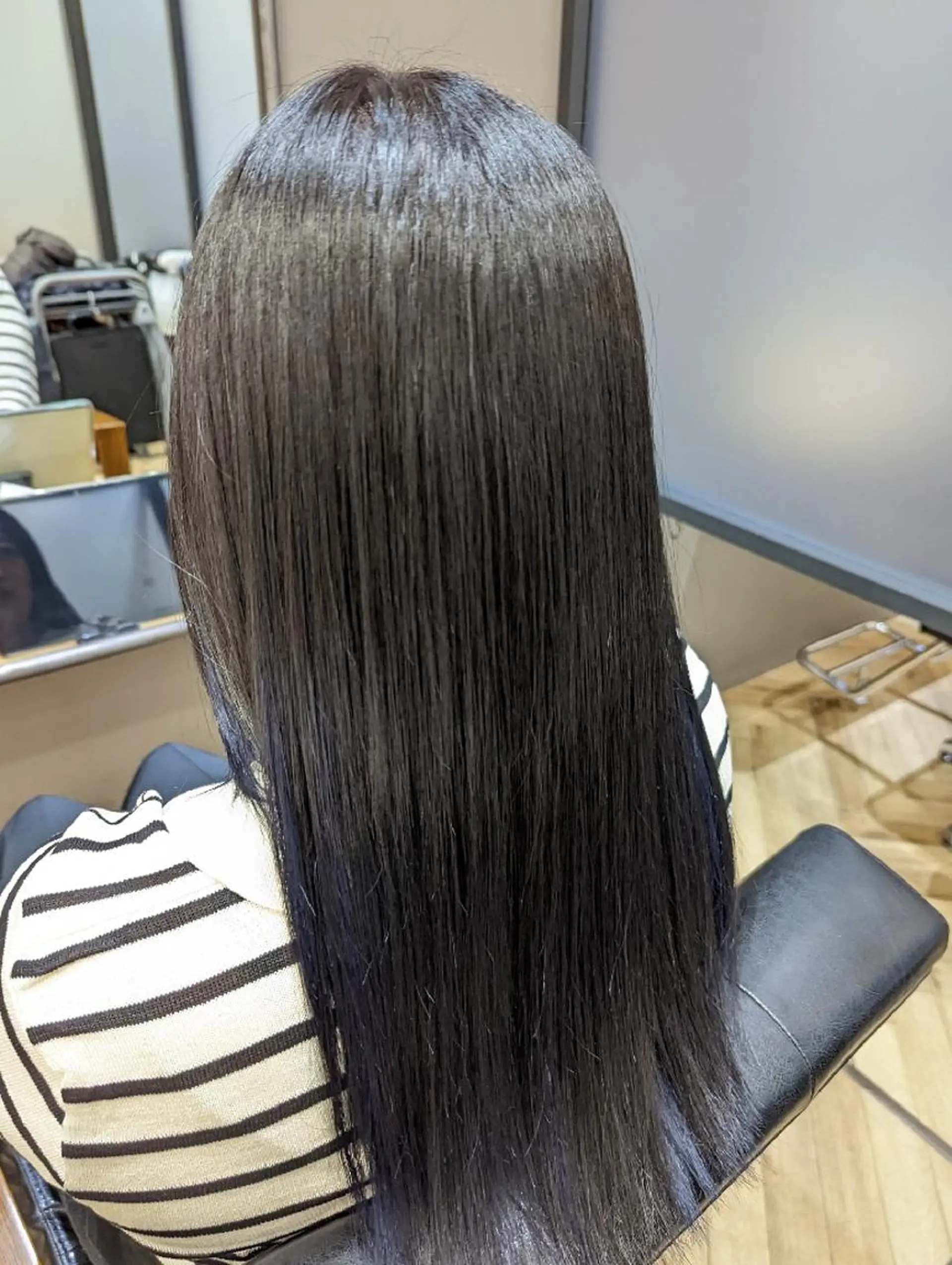 セミロング カラー ヘアカラー トリートメント ✨METEO導入店✨ 髪質改善×縮毛矯正のヘアスタイル