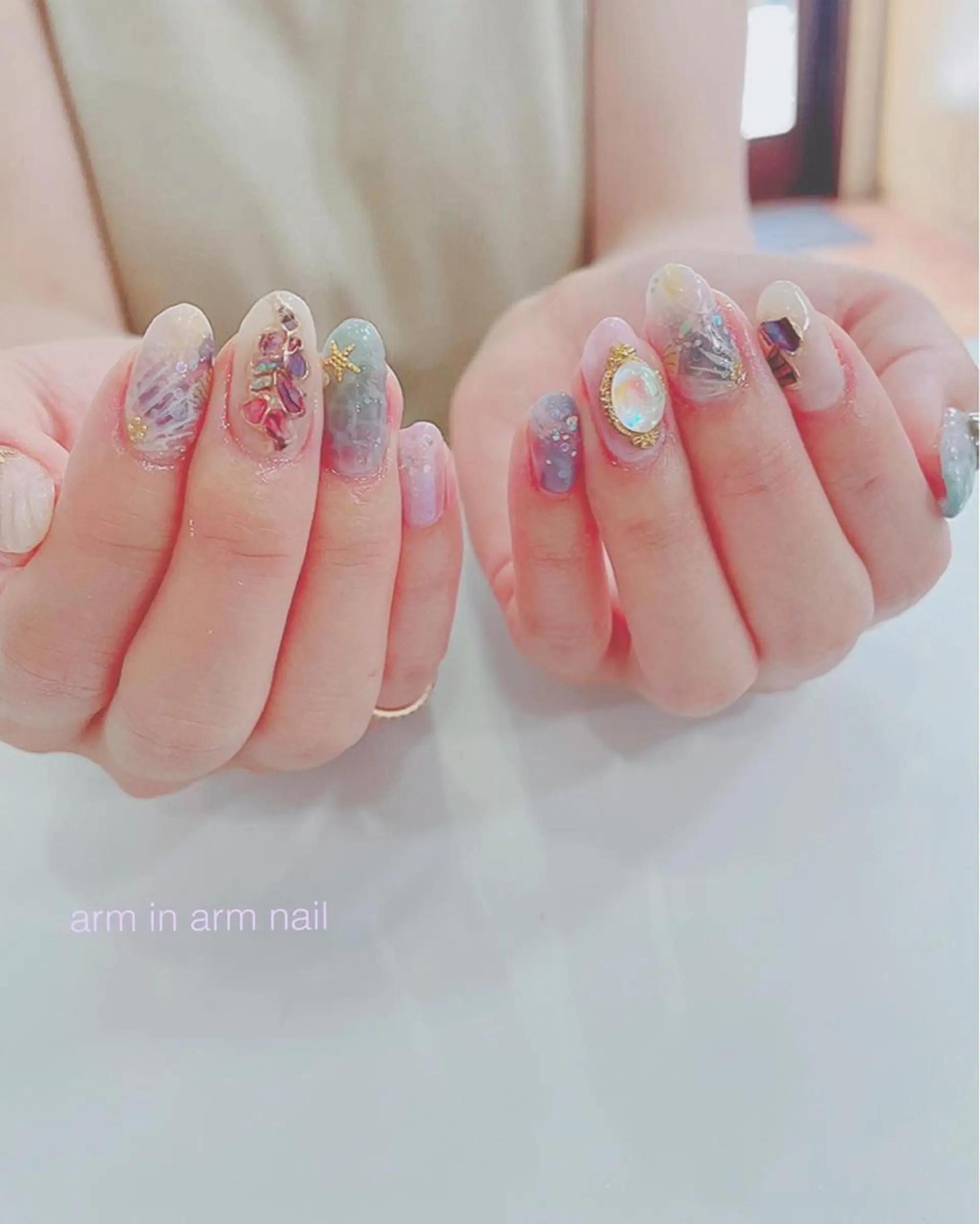 ネイル arm in arm ︎✿Yamamotoのマツエク・マツパデザイン