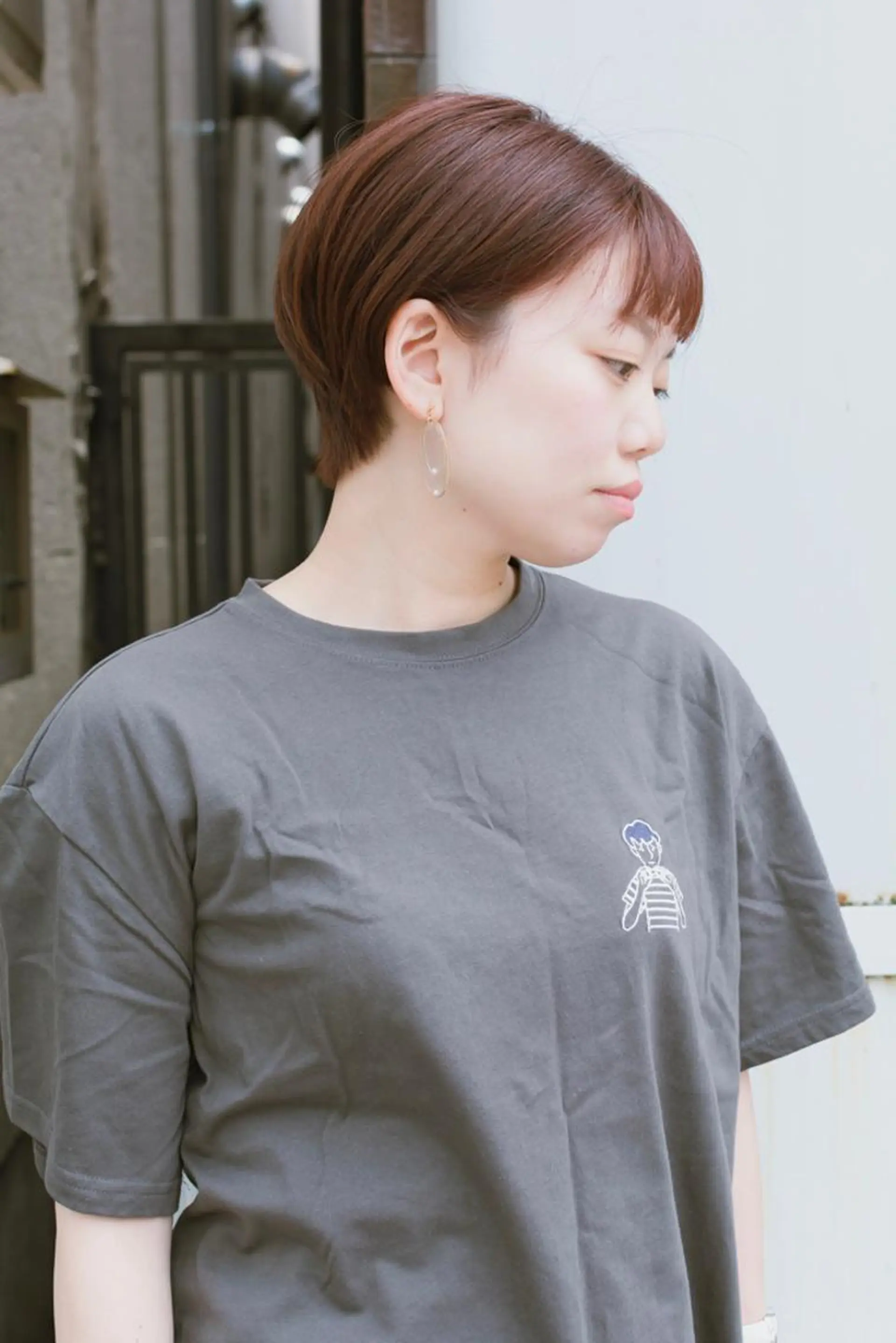 ショート カラー ショートボブ ベージュカラー ブルーカラー ブルージュ グレージュ 撮影モデル 斉藤 正敏のその他イメージ