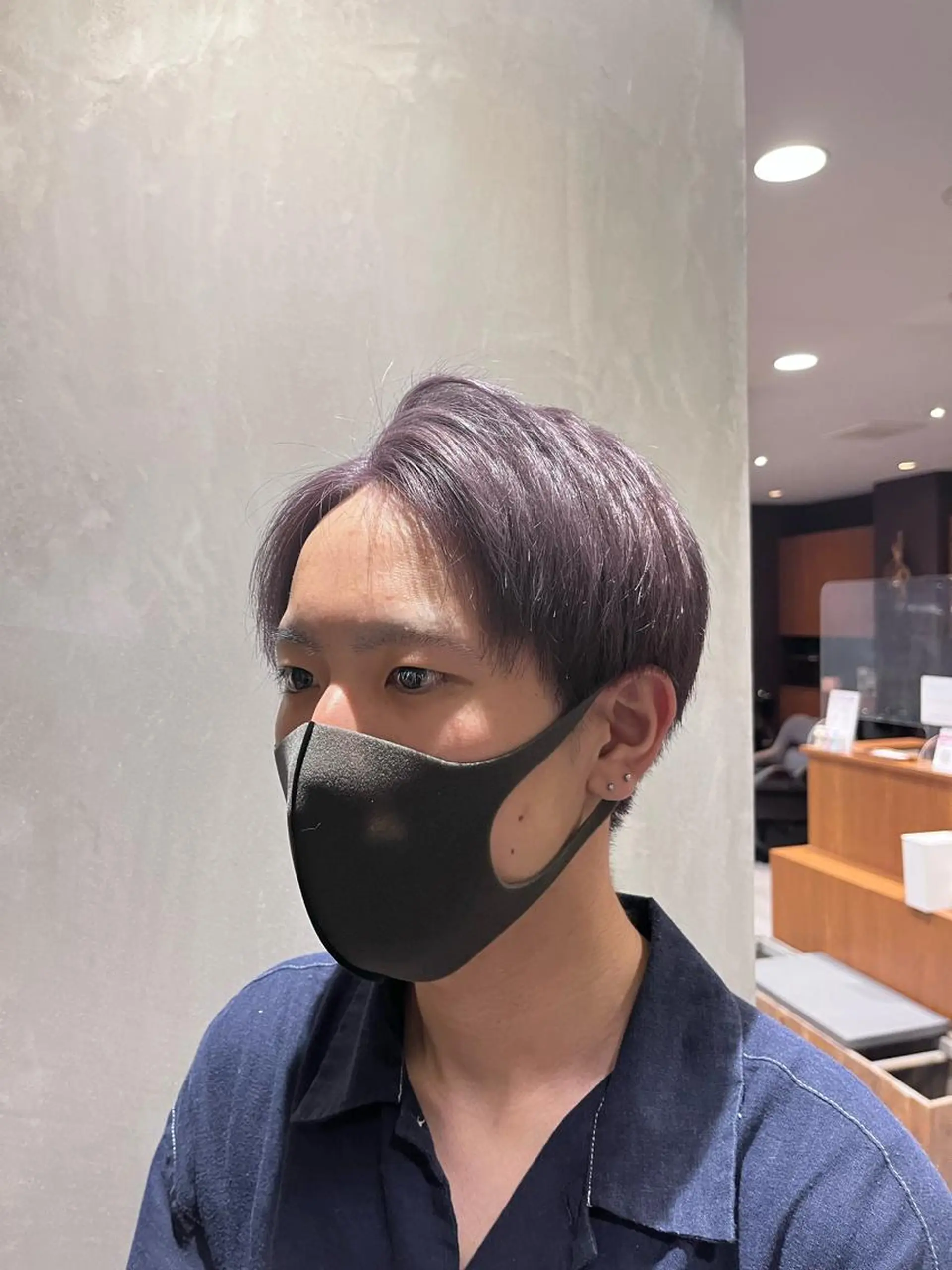 ショート カラー メンズ メンズブリーチ ブリーチ 透明感カラー ピンクカラー 5:8所属・吉祥寺【髪質改善カラ ー/ブリーチ】藤井のヘアスタイル