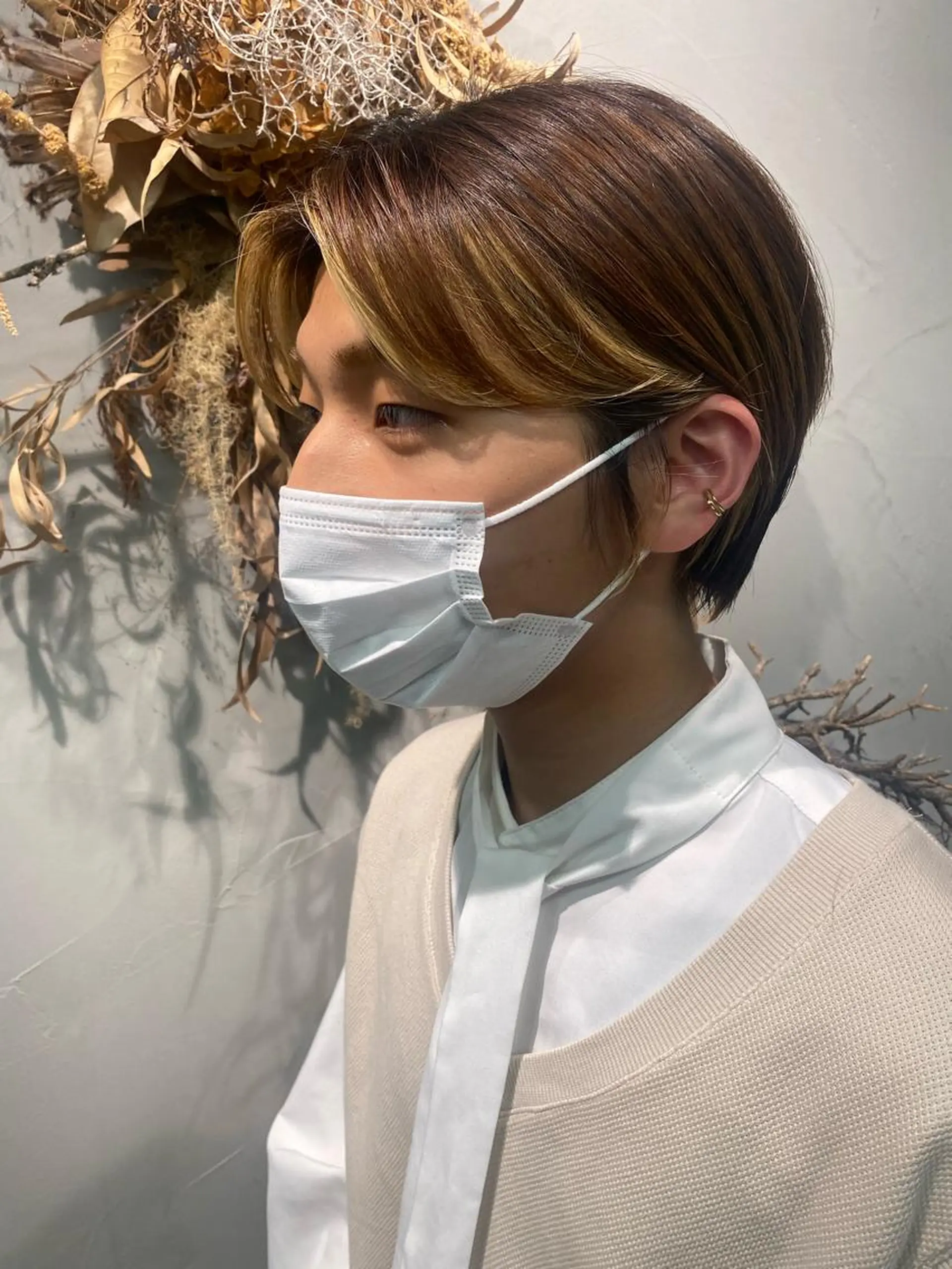 ショート ショートヘア カット ヘアカラー トリートメント デザインカラー/パー マ🦖外岡咲希🦖のヘアスタイル