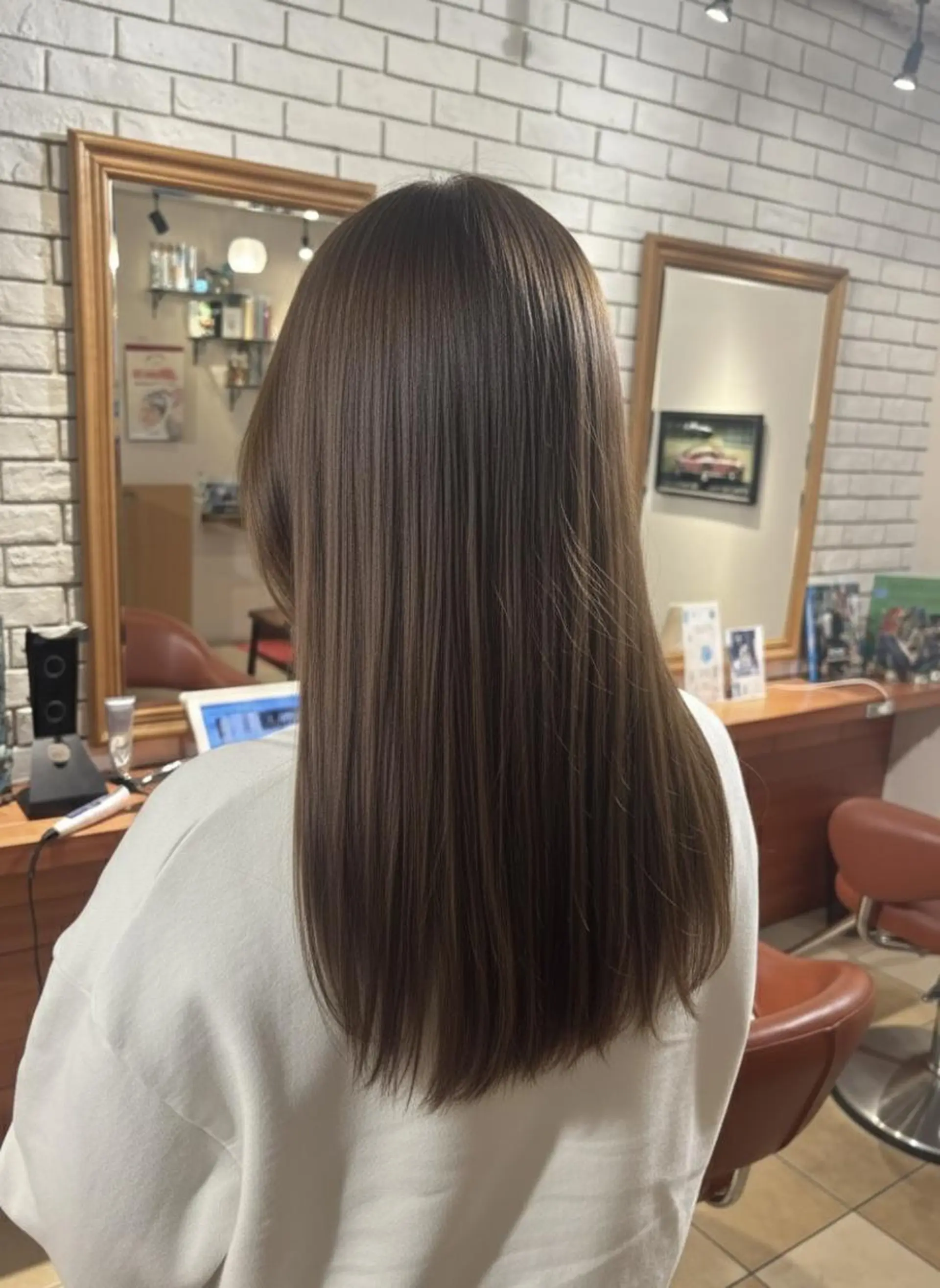 ミディアム パーマ カット ヘアカラー トリートメント 🌿flencia 丸　和博🌿のヘアスタイル