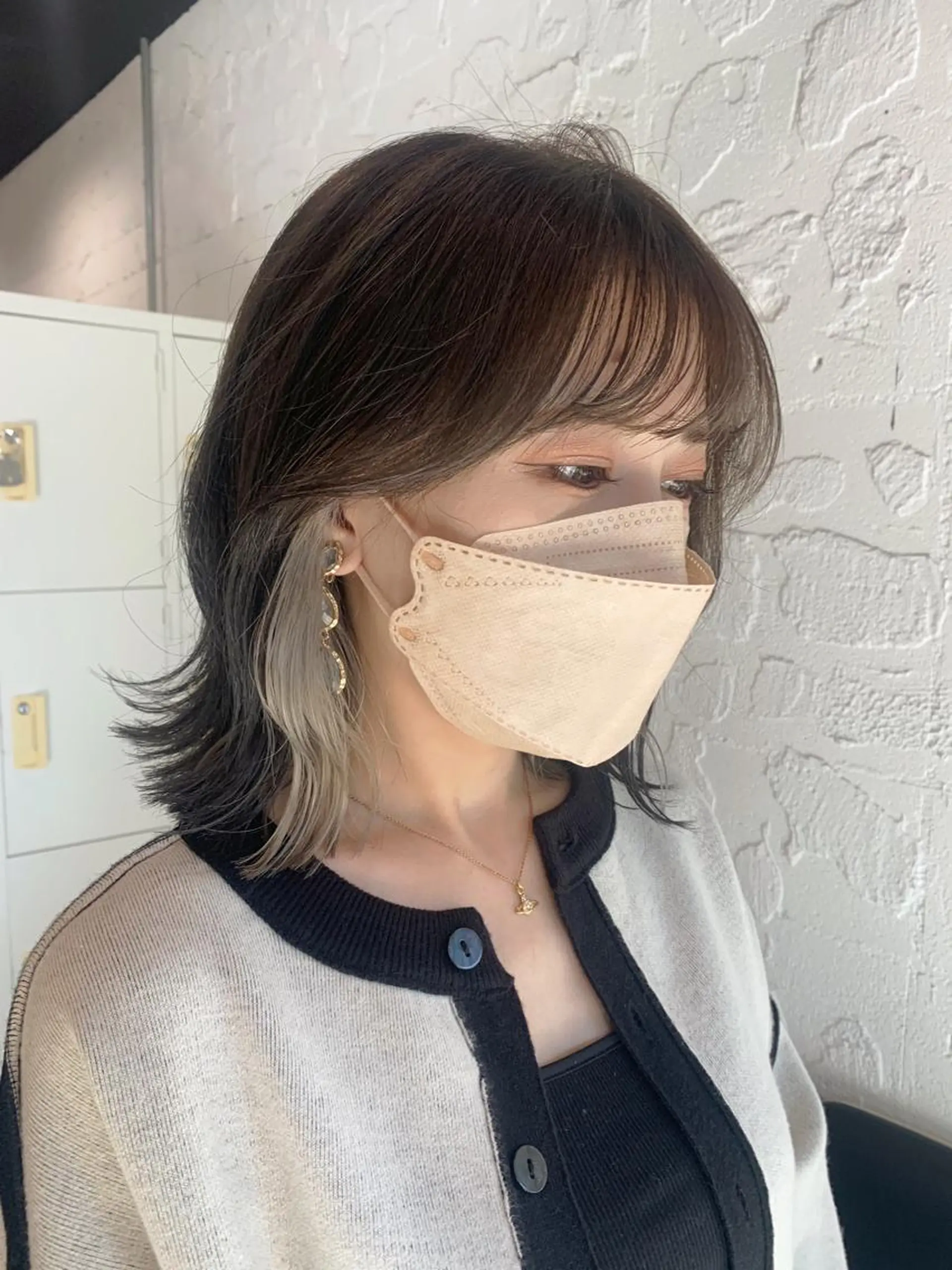 ミディアム カトウ ユウカのヘアスタイル