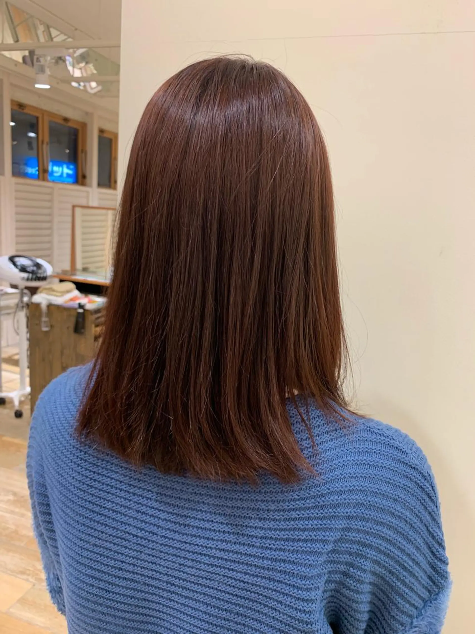 セミロング カラー ボブ/美髪矯正 /佐藤　奈巳のヘアスタイル