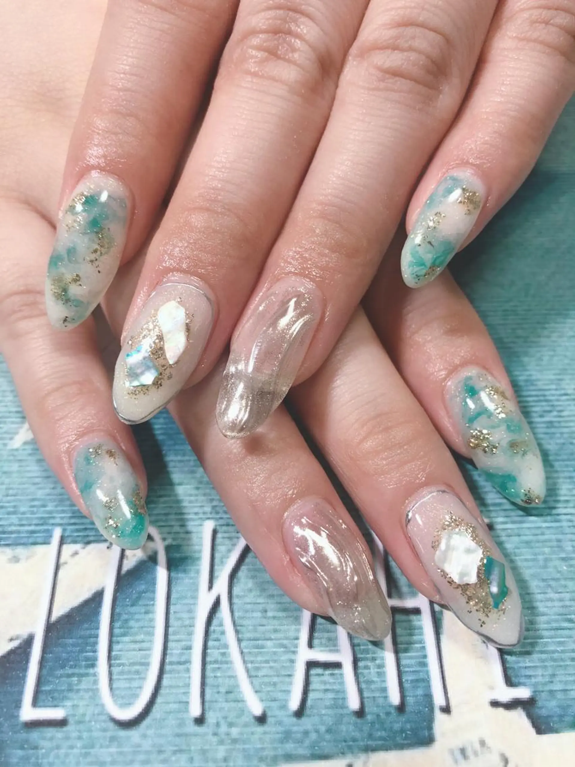 ネイル ニュアンスネイル ハンドネイル フットネイル Lokahi NAILのネイルデザイン