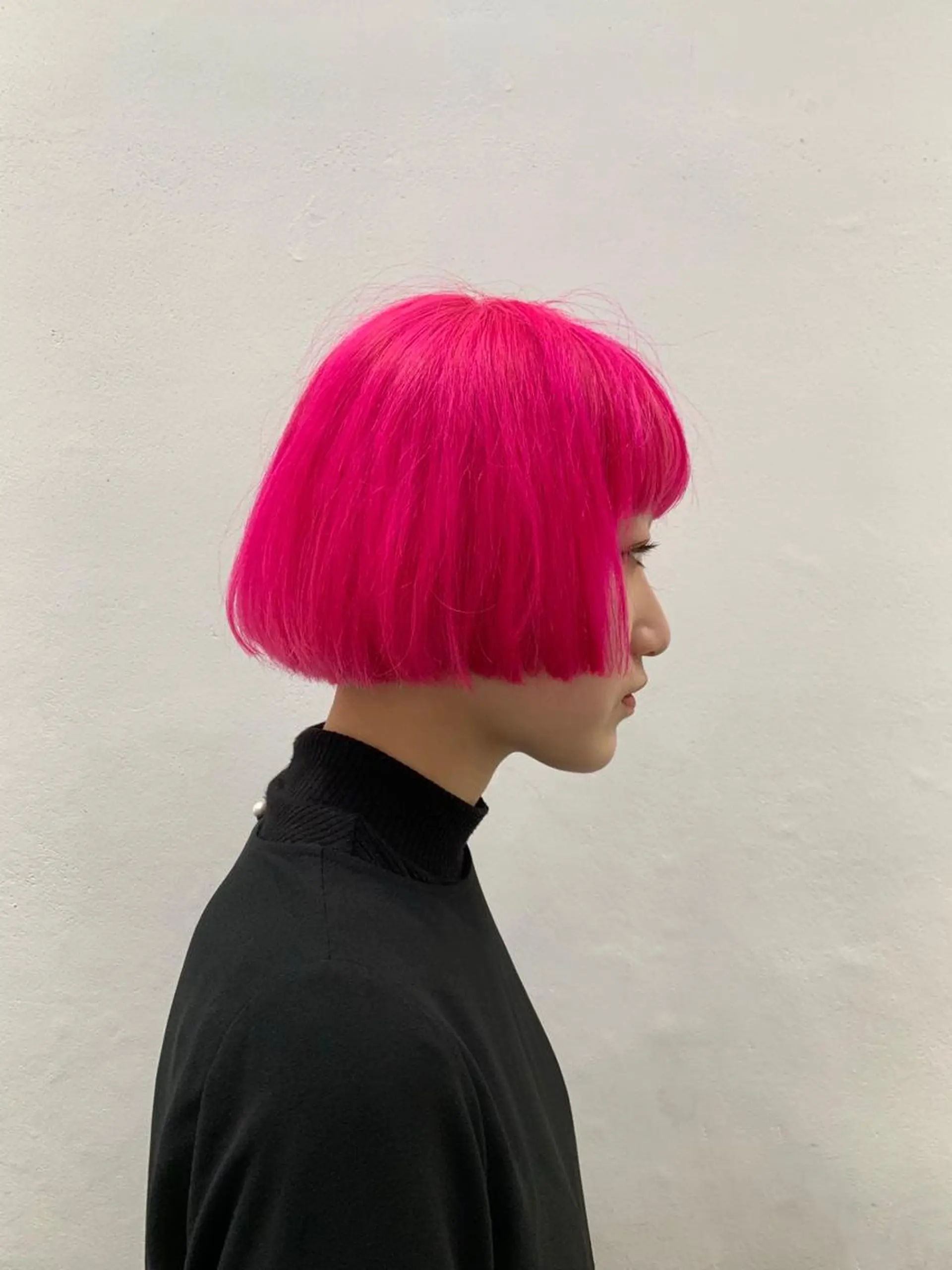 ショート カラー ブリーチ ピンクカラー ヘアカラー トリートメント THE./ブリーチ 透感カラー/髪質改善のヘアスタイル