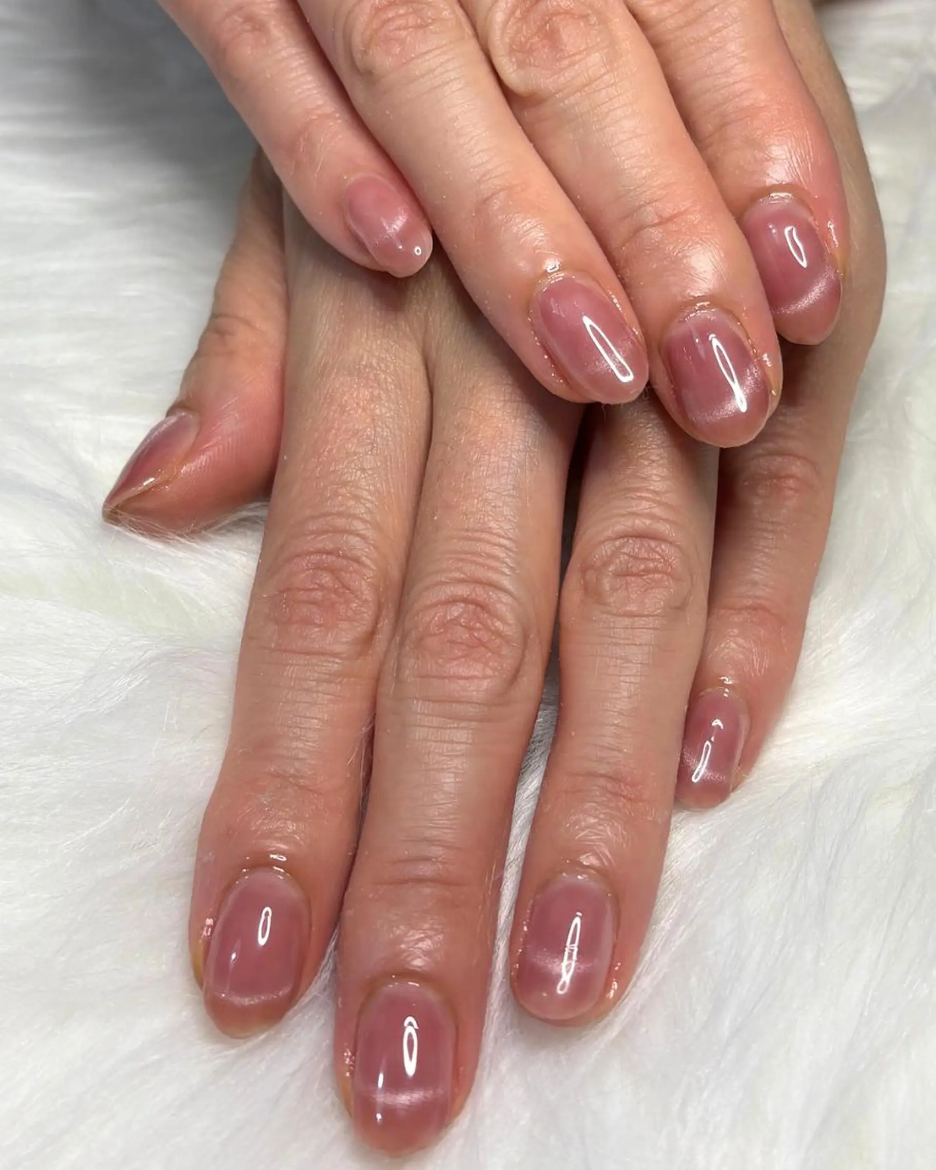 ネイル マグネットネイル ピンク 菊嶋 文代のネイルデザイン