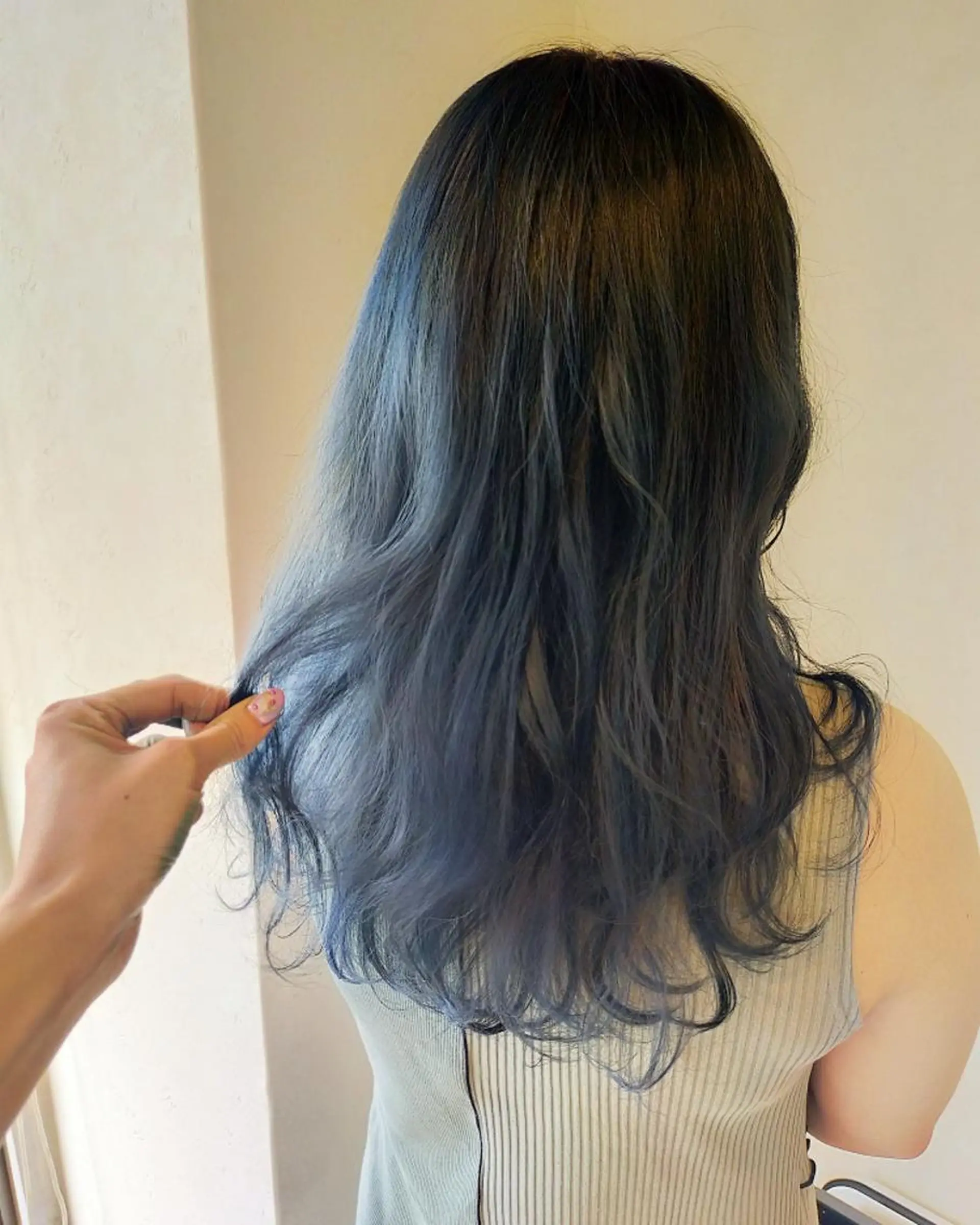 ロング カラー JIL BLAN 京都所属・RU RIのヘアスタイル