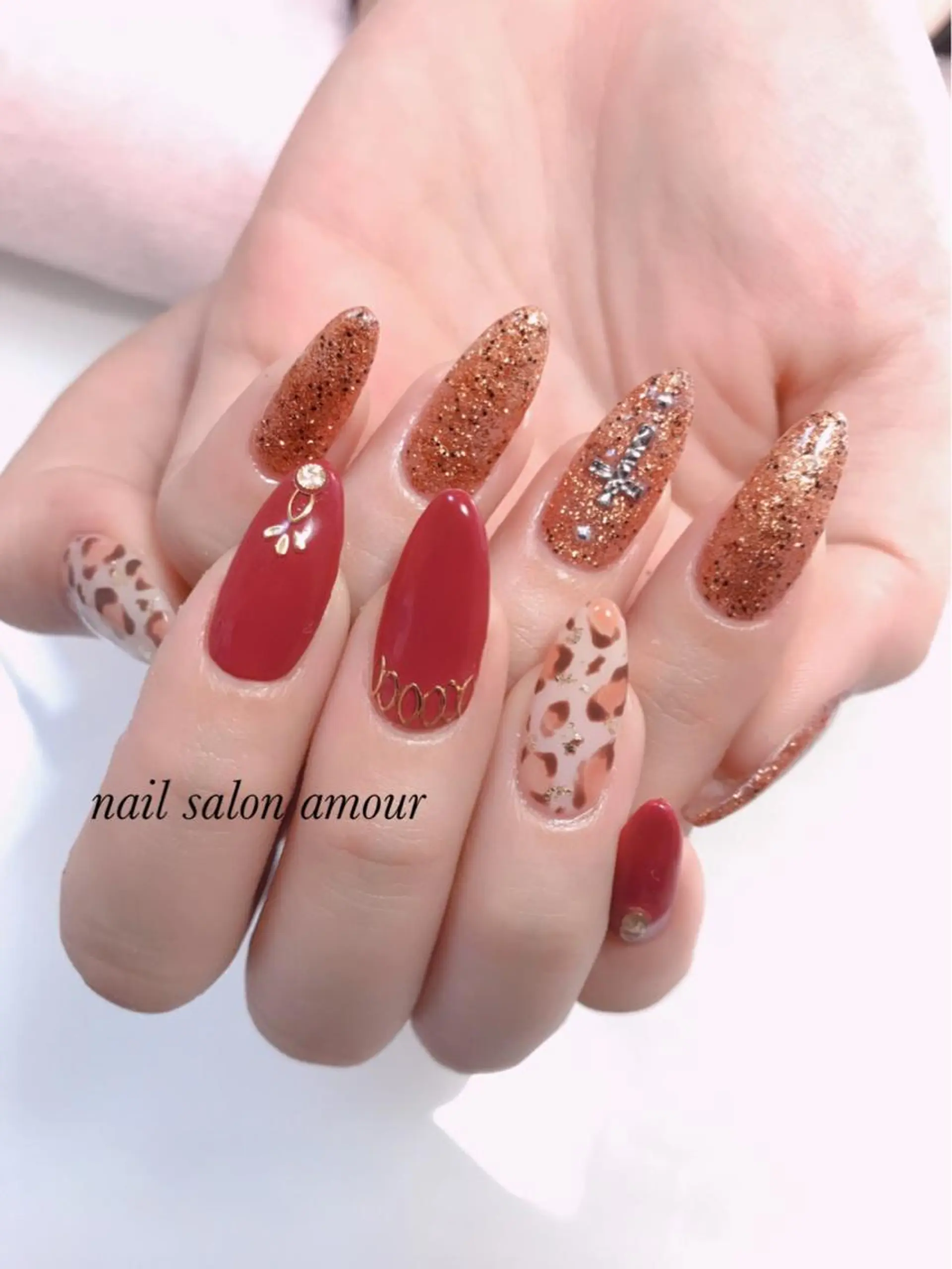 ロング ネイル nailsalon ♡amour♡のネイルデザイン