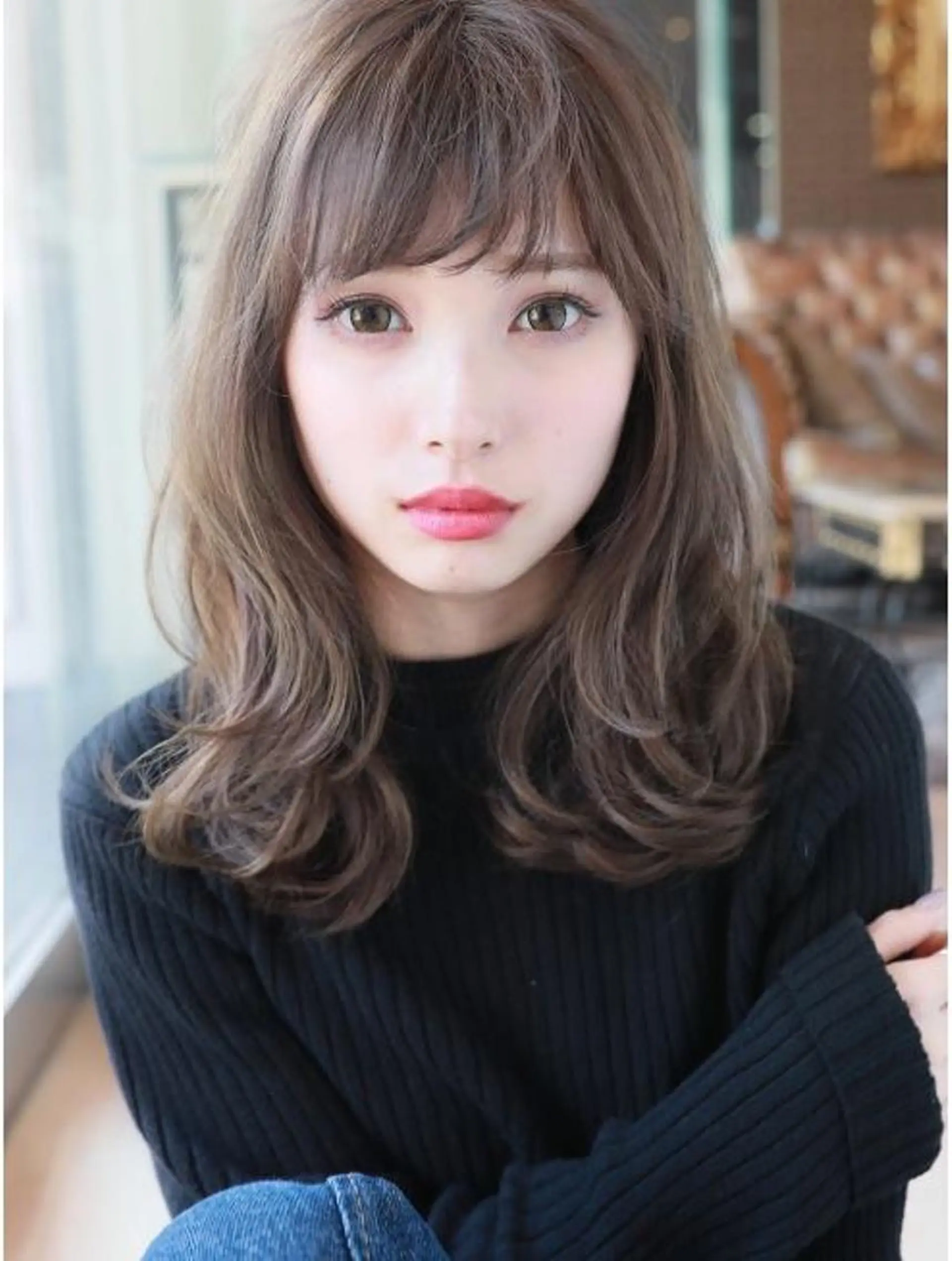 セミロング カラー 【公式】amble luxe池袋東口🩷のヘアスタイル