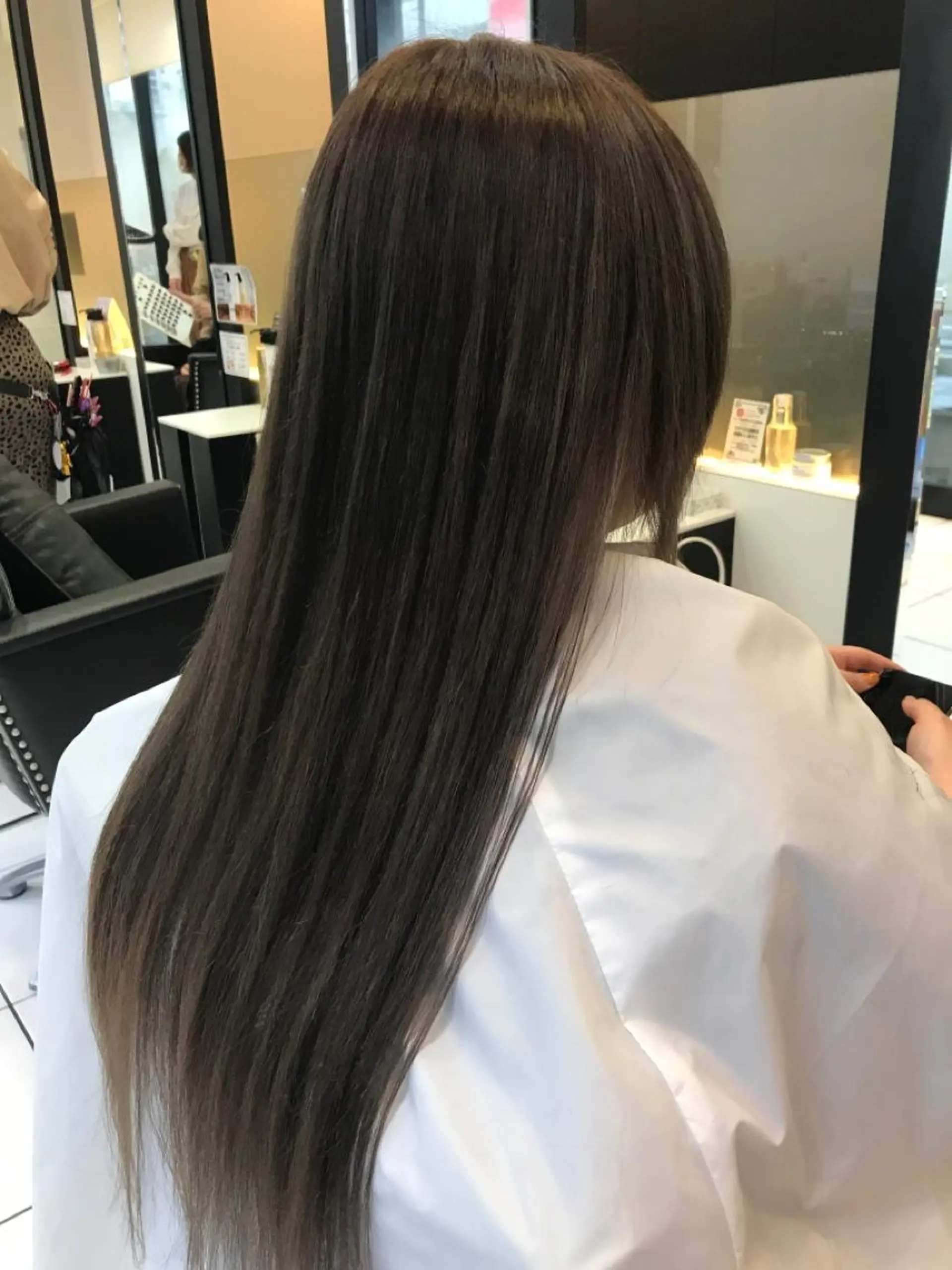 ロング YASU🍎CUT 赤系カラー/ヘアケアのヘアスタイル