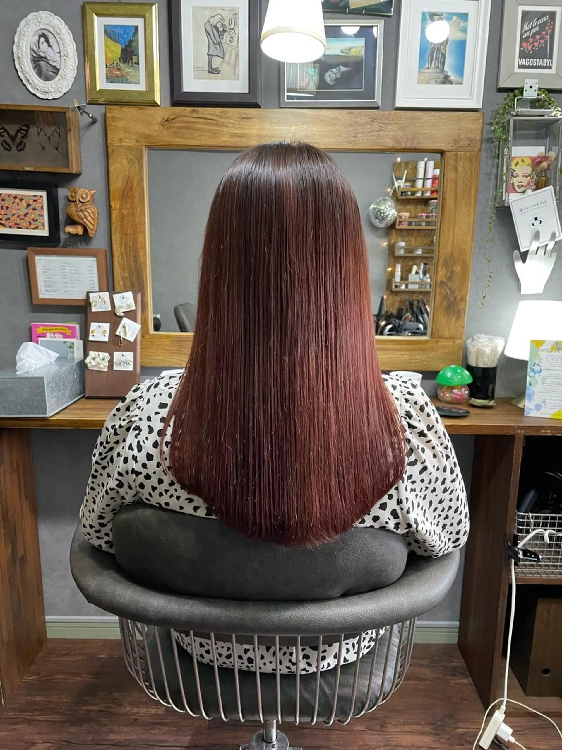 セミロング カラー ピンクカラー 髪質改善 トリートメント chouette/ 根本優希のヘアスタイル