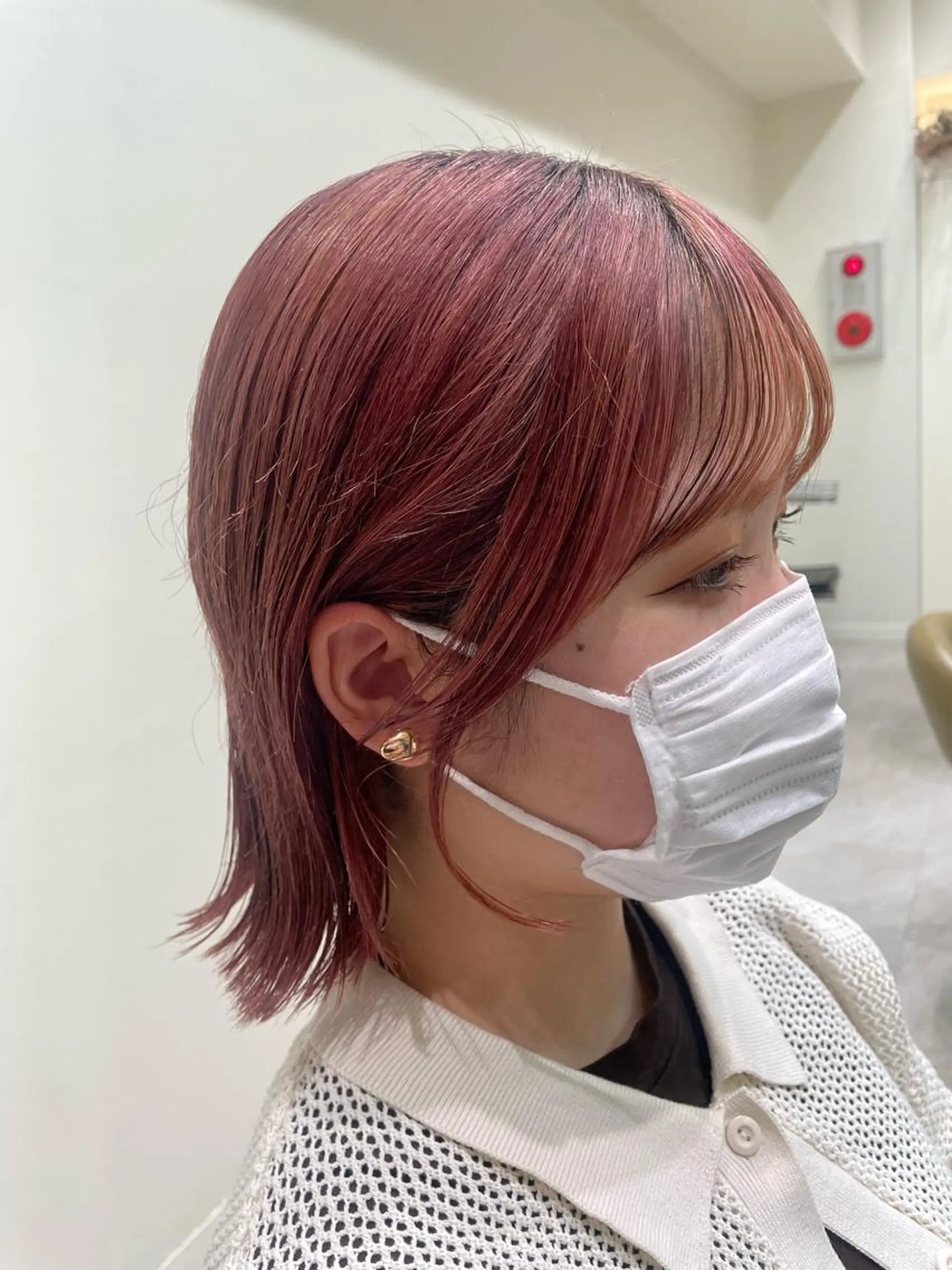 ミディアム カラー 顔周りカット 似合わせカット カット ヘアカラー ボブ/インナーカラー /眉毛/Miyuのヘアスタイル