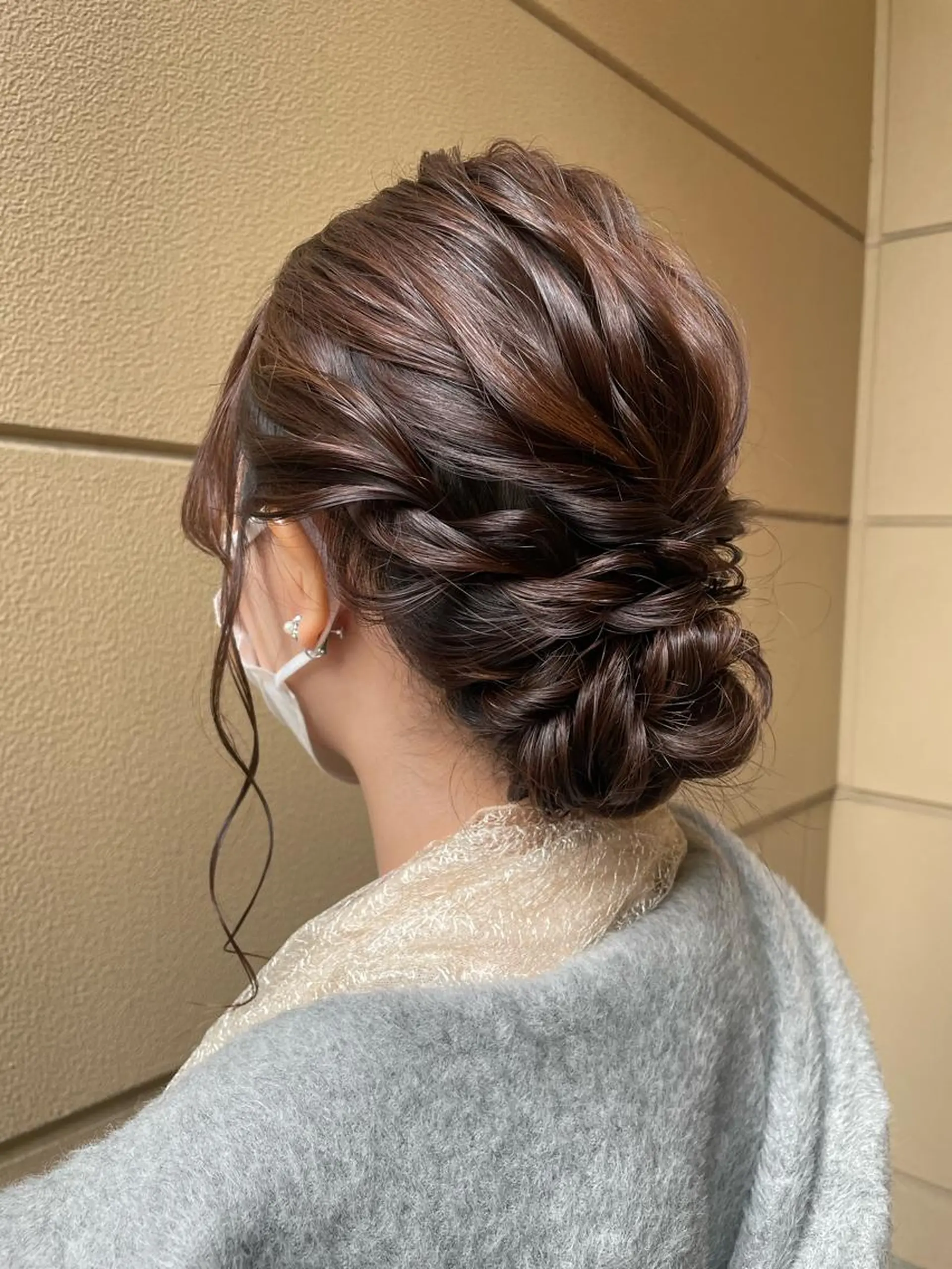 ヘアアレンジ 結婚式・ブライダル OAK 学芸大学所属・秋葉萌　透明感カラー /レイヤー/ボブ♡のヘアスタイル