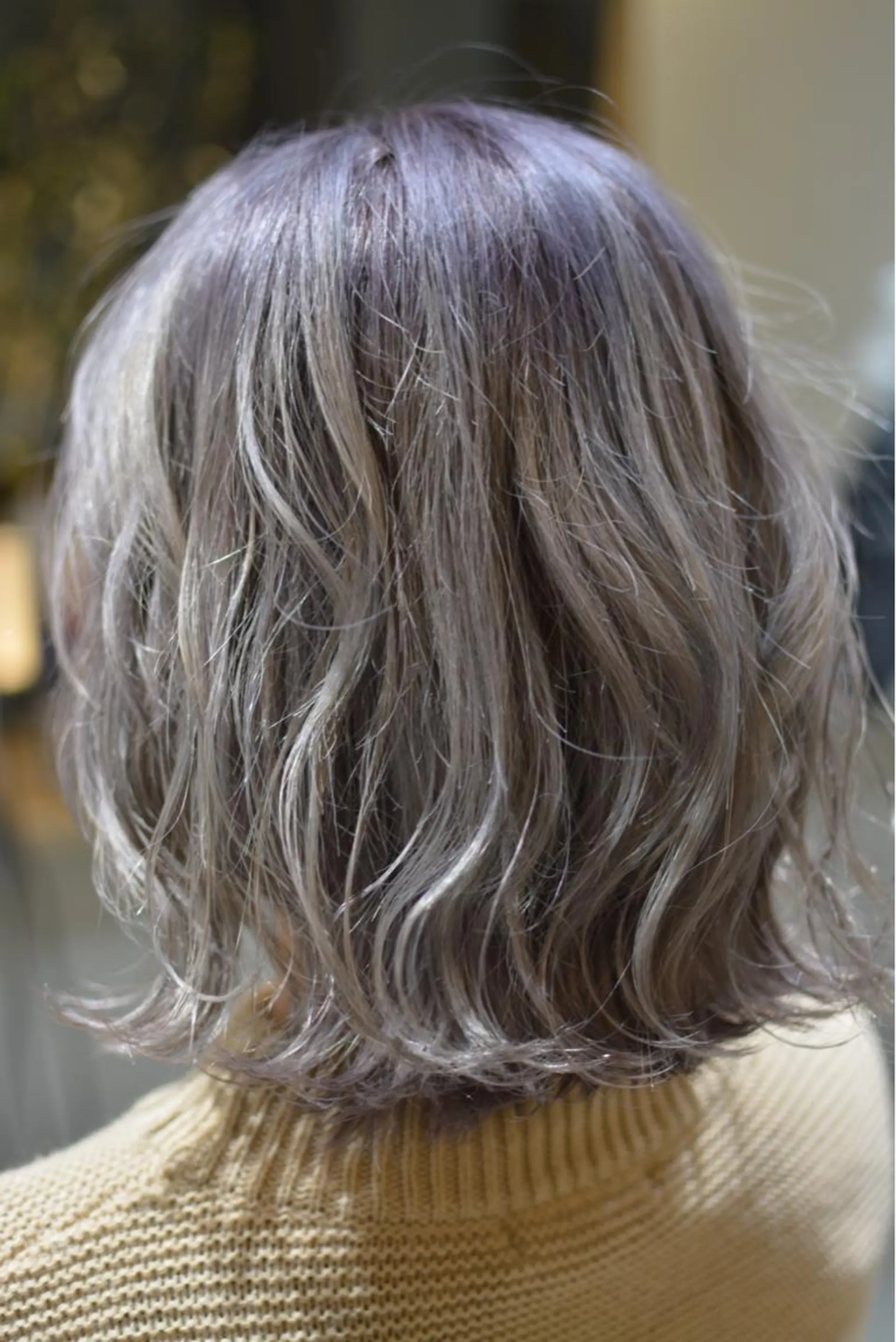 ミディアム パープルカラー ヘアカラー トリートメント 木村 創造🌟 デザインカラーお任せのヘアスタイル