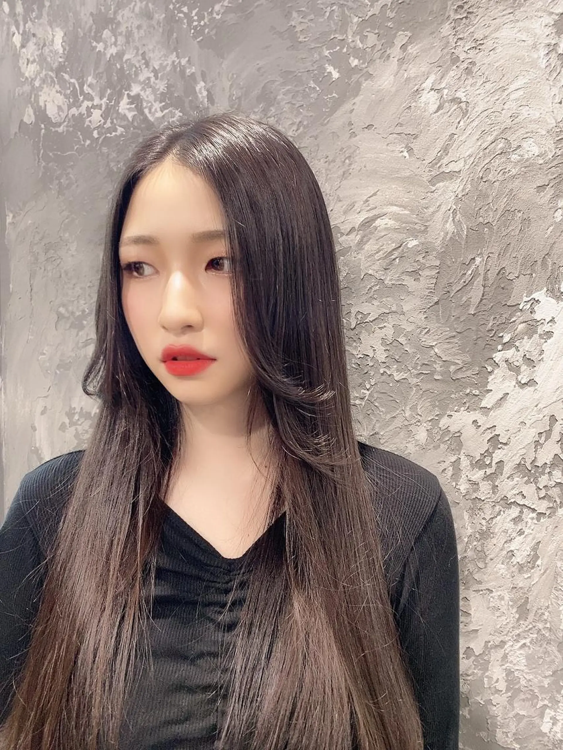 ロング カラー パーマ ヘアアレンジ メンズ キッズ ネイル マツエク・マツパ 韓国/トレンド レイヤー【101】のヘアスタイル