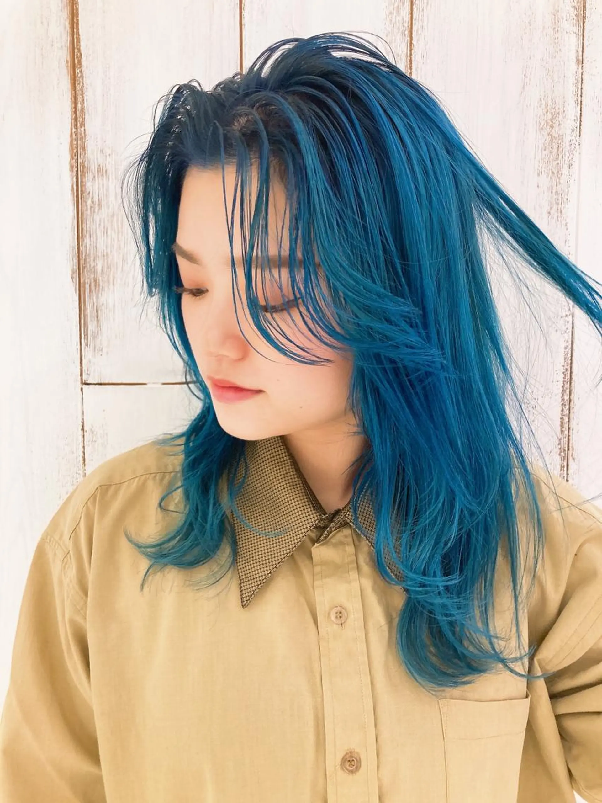 セミロング MiRI💜地毛級 エクステ✖似合わせ技のヘアスタイル