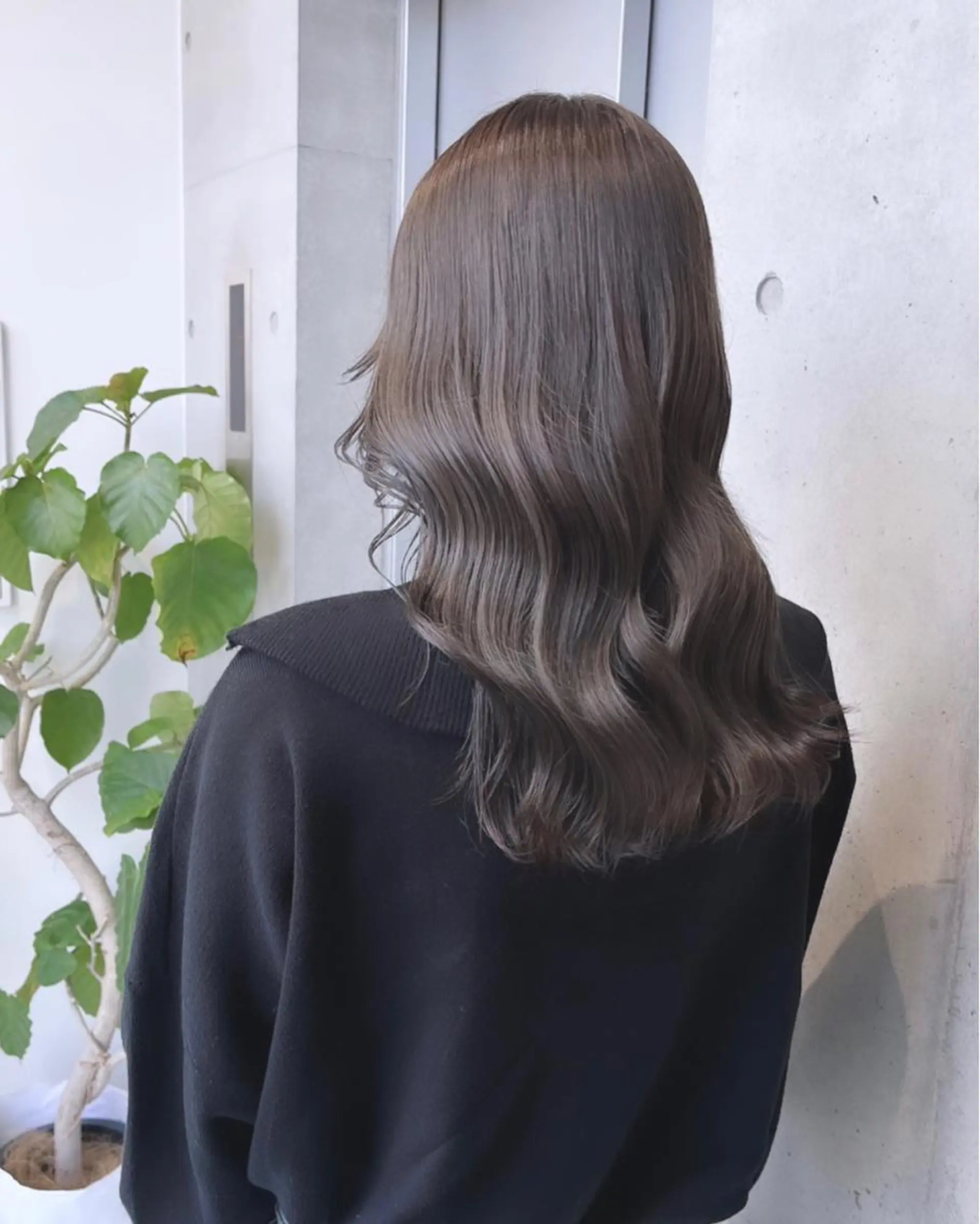 ミディアム カット ヘアカラー トリートメント 🌫️大人韓国ヘア 🌫️naoyaのヘアスタイル
