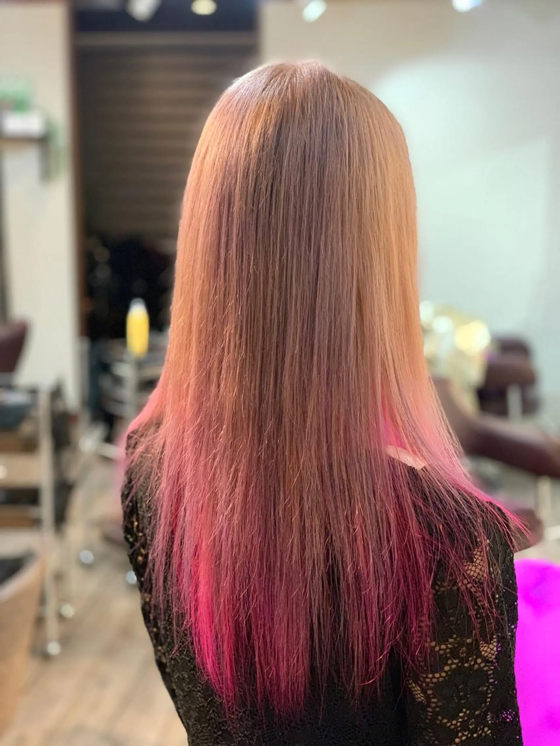 ロング カラー ピンクカラー パープルカラー ✂︎中山竜哉✂︎ 川崎スタイリストのヘアスタイル