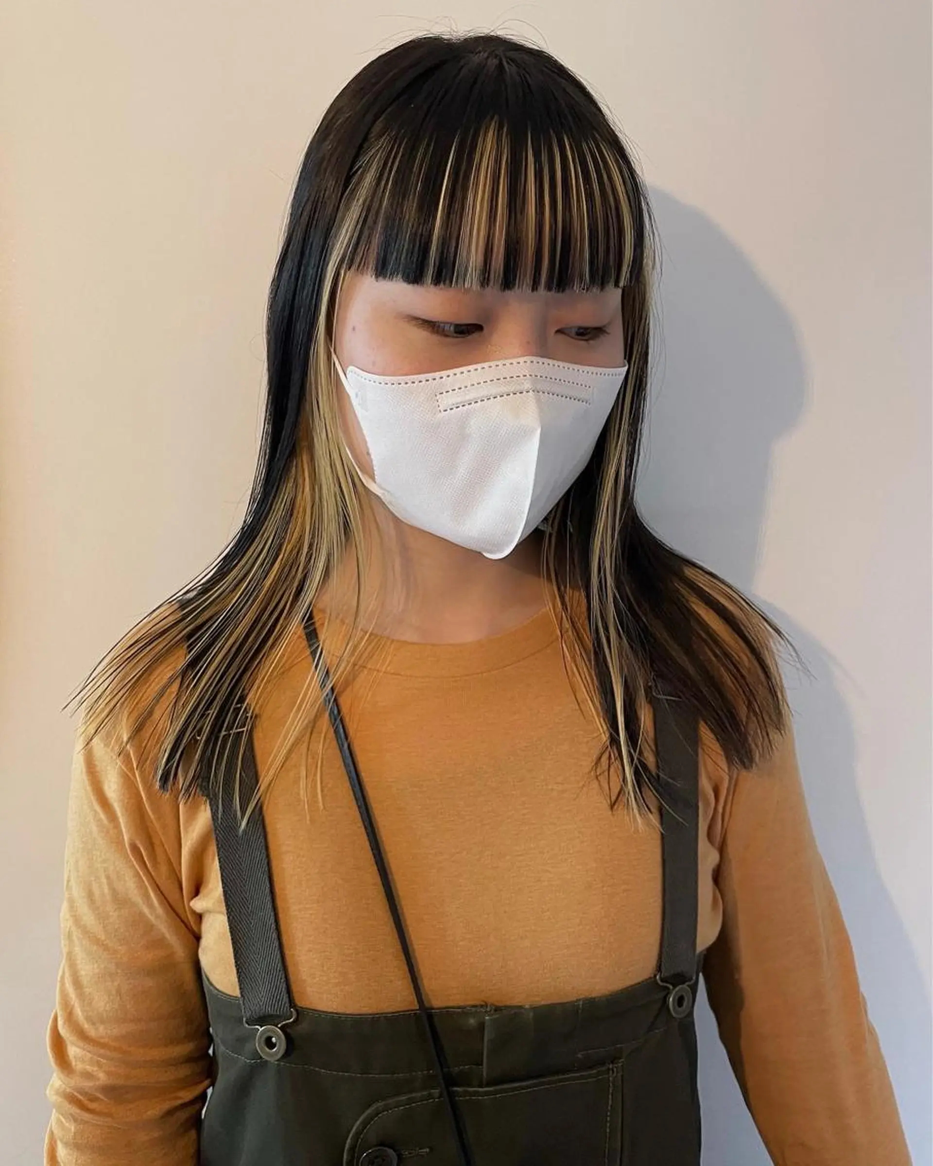 セミロング カラー ヘアカラー トリートメント 佐伯 和佳のヘアスタイル