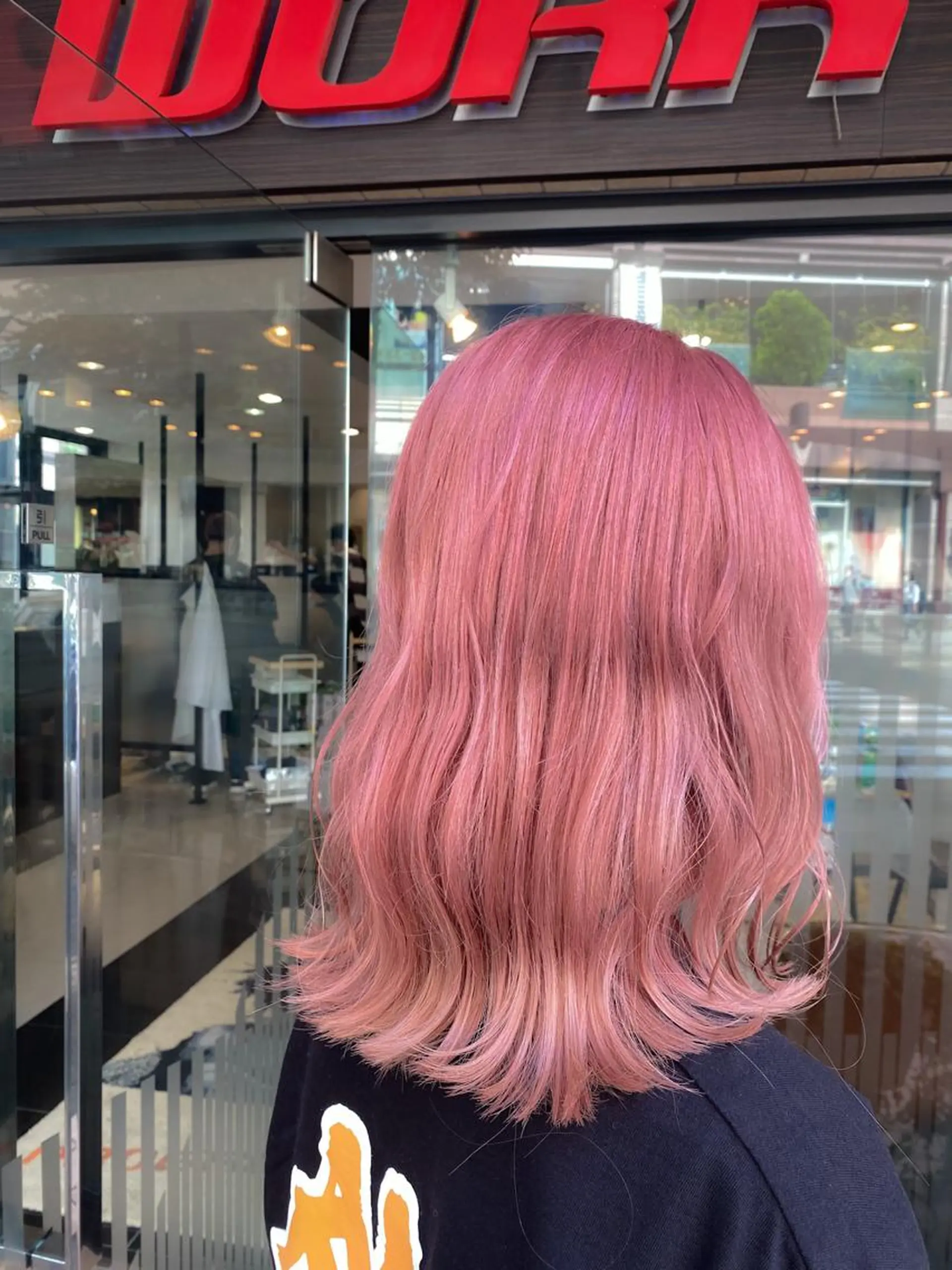 ミディアム カラー ピンクカラー 髪質改善カラー🫧 舘田千乃のヘアスタイル