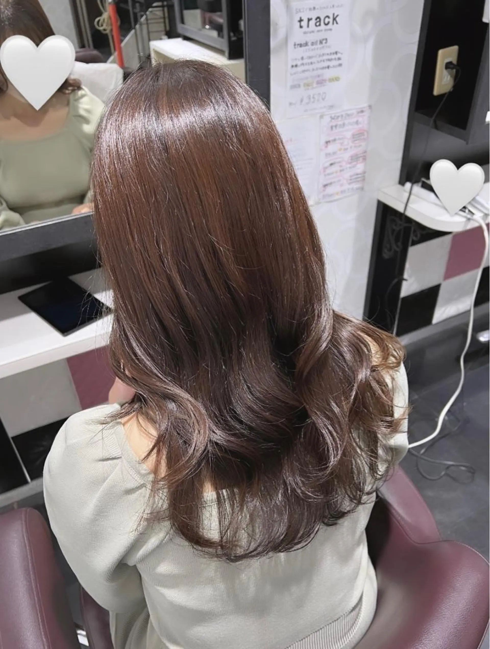 ロング カラー アッシュ ベージュカラー ブラウンカラー ミルクティーベージュ オリーブアッシュ ヘアカラー トリートメント 韓国ヘア ♡tomimaのヘアスタイル