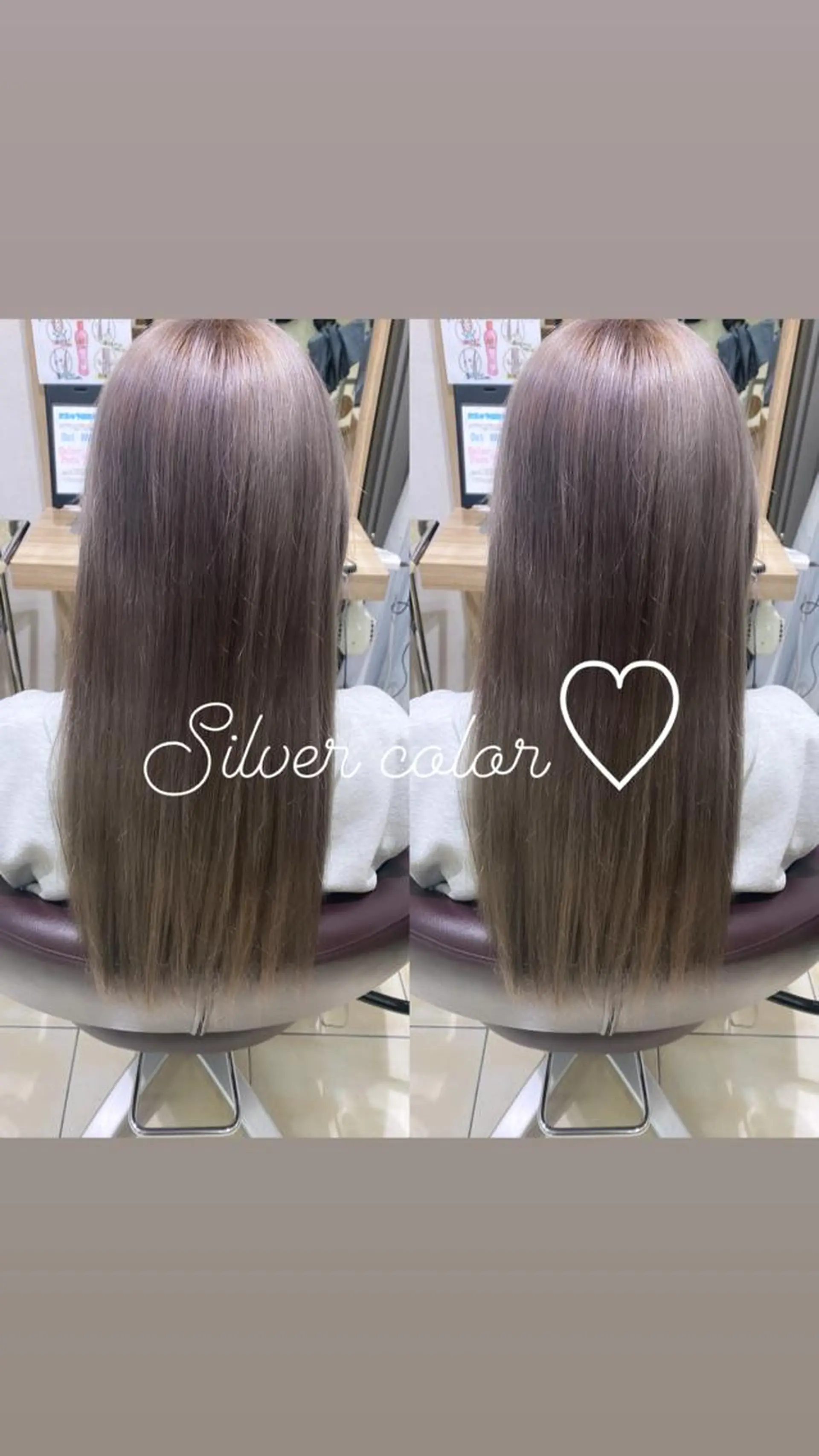 ロング カラー シルバー GATE.所属・🫧うる艶color 🩵綾🌙のヘアスタイル