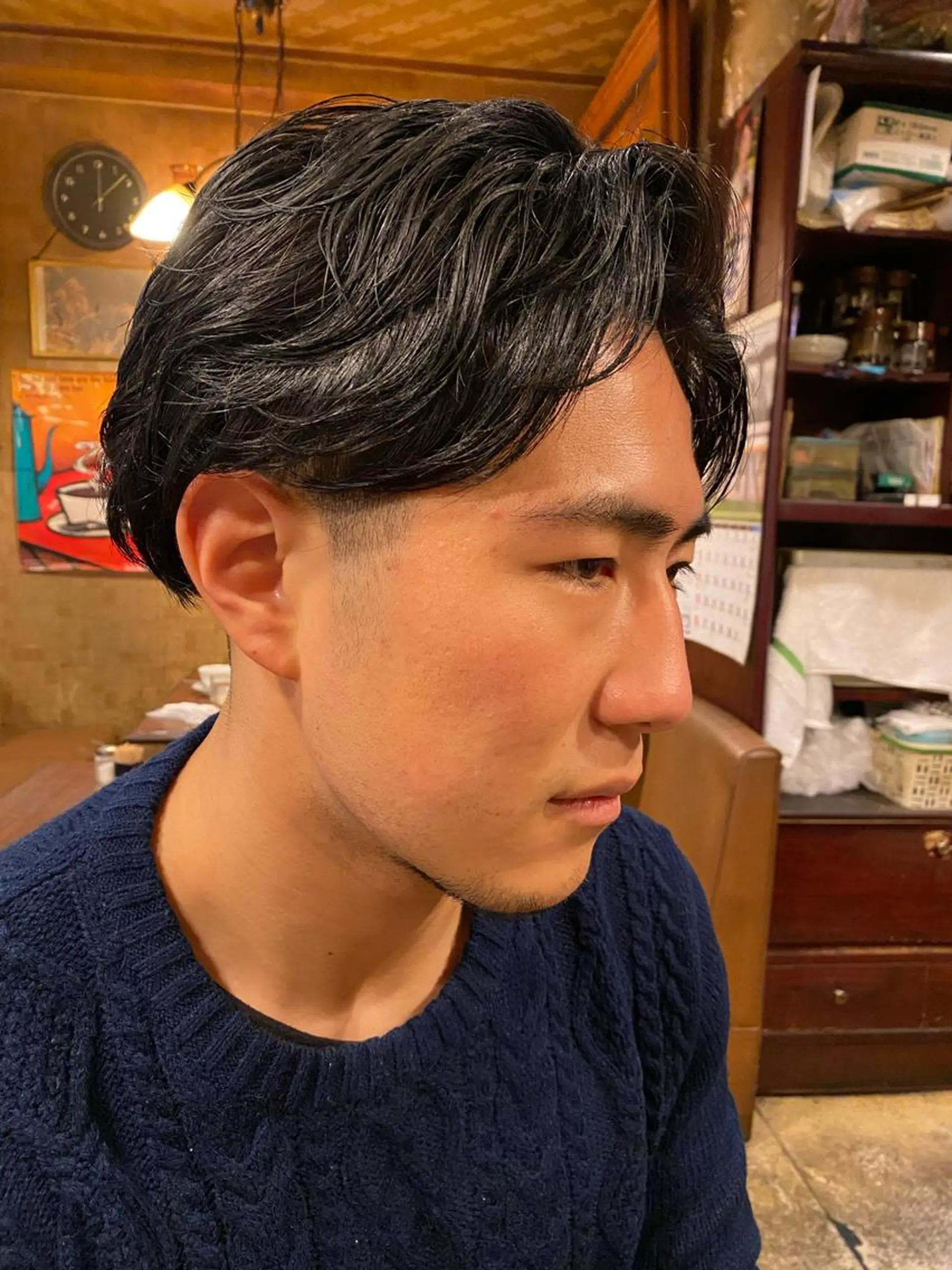 ショート パーマ メンズ メンズパーマ ニュアンスパーマ カット パーマ ヘッドスパ unopulir   茶屋町店所属・unopulir 景山　凌のヘアスタイル