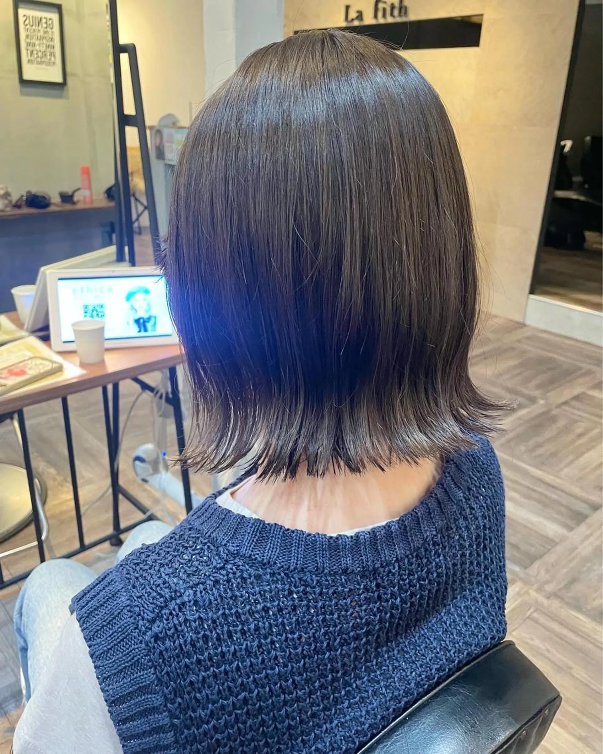 ミディアム カラー La  fith hair lien西宮北口所属・赤み消しカラー/透 明感カラー/有吉優香のヘアスタイル