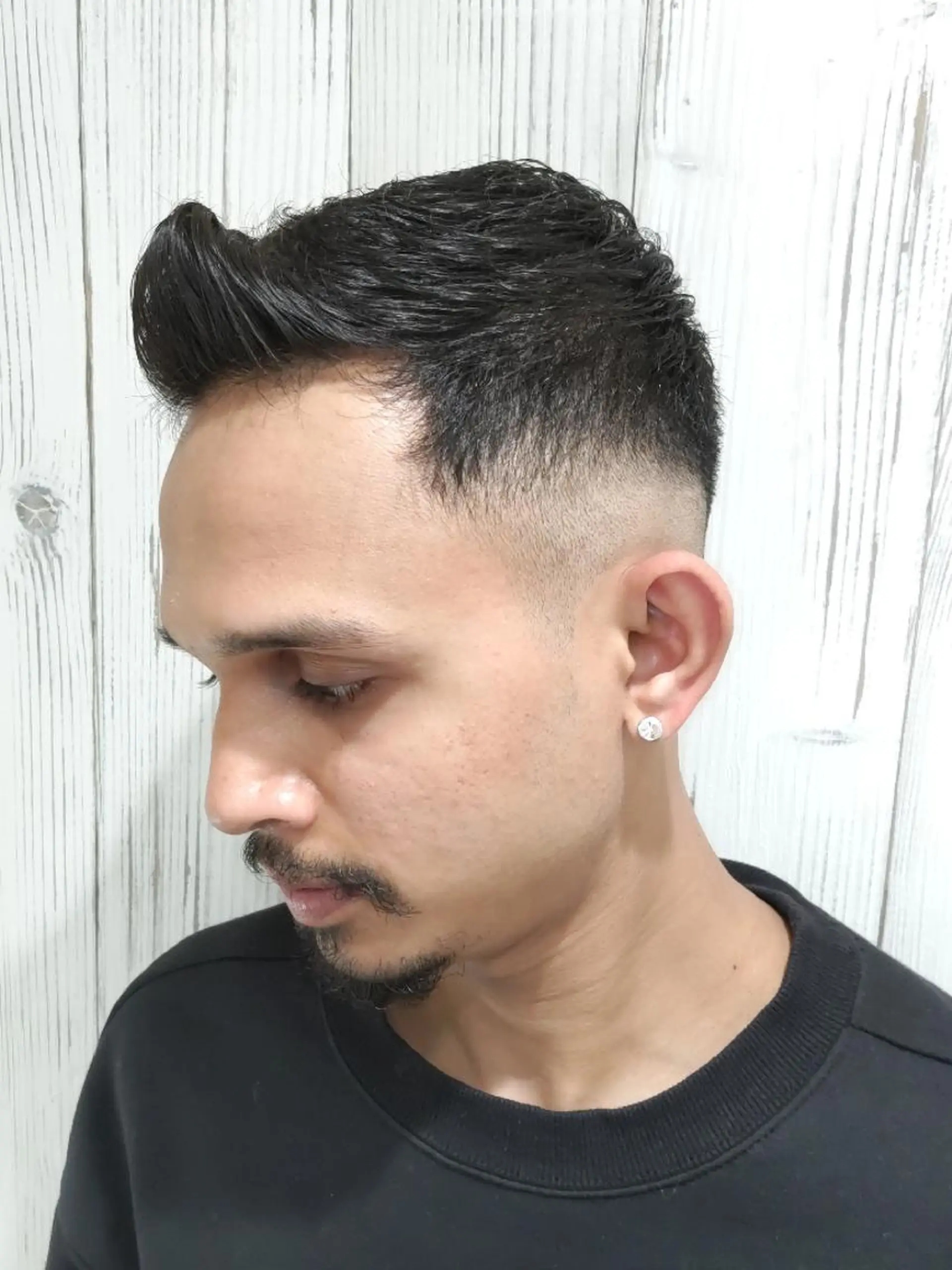 ショート メンズ ビジネス センターパート フェードカット メンズパーマ メンズツイストパーマ HAIR&GROOMING　YOSHIZAWA Inc. BANDAI所属・💈多賀 裕史💈のヘアスタイル