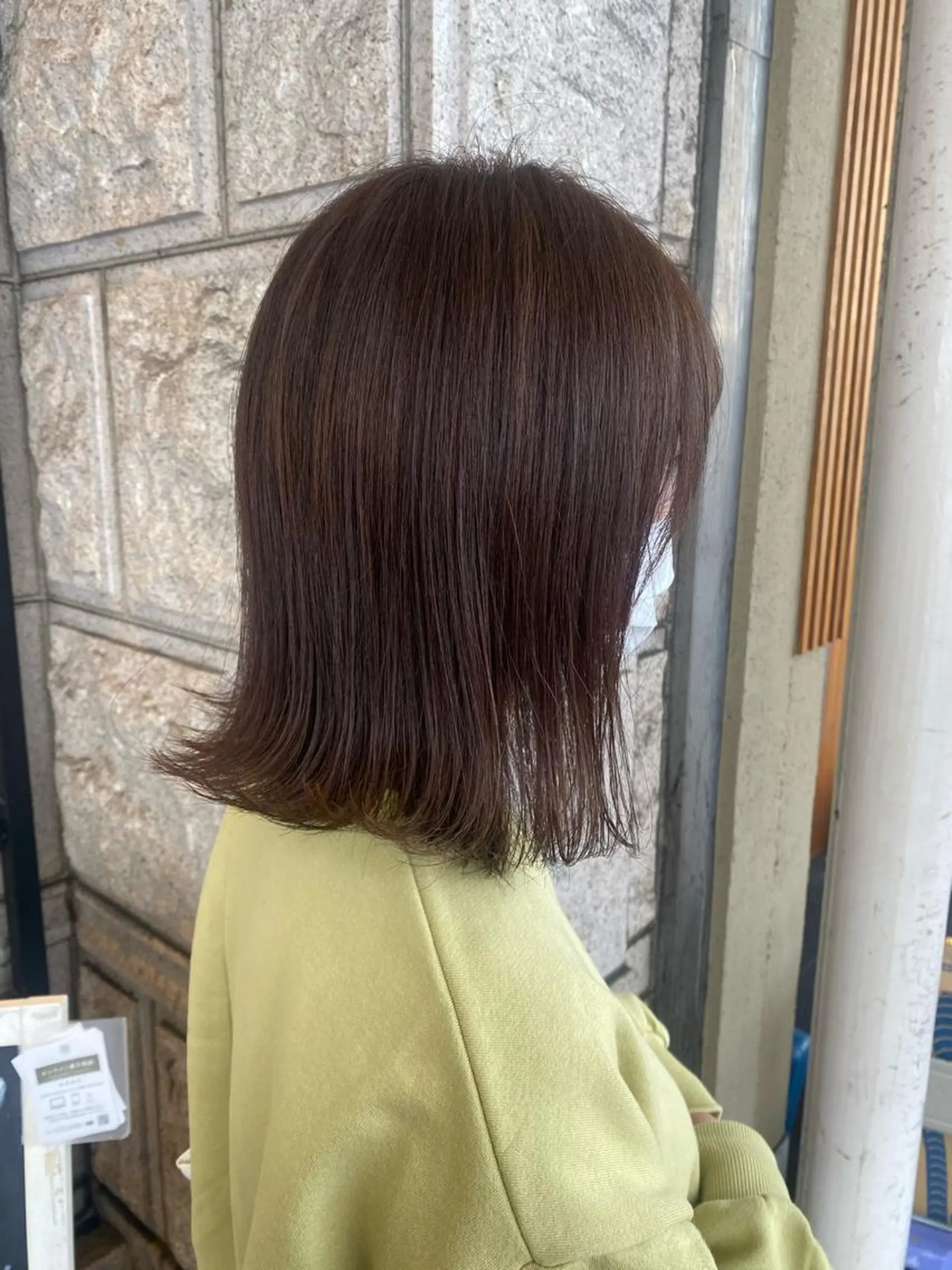 ミディアム カラー 藤原 侑香のヘアスタイル