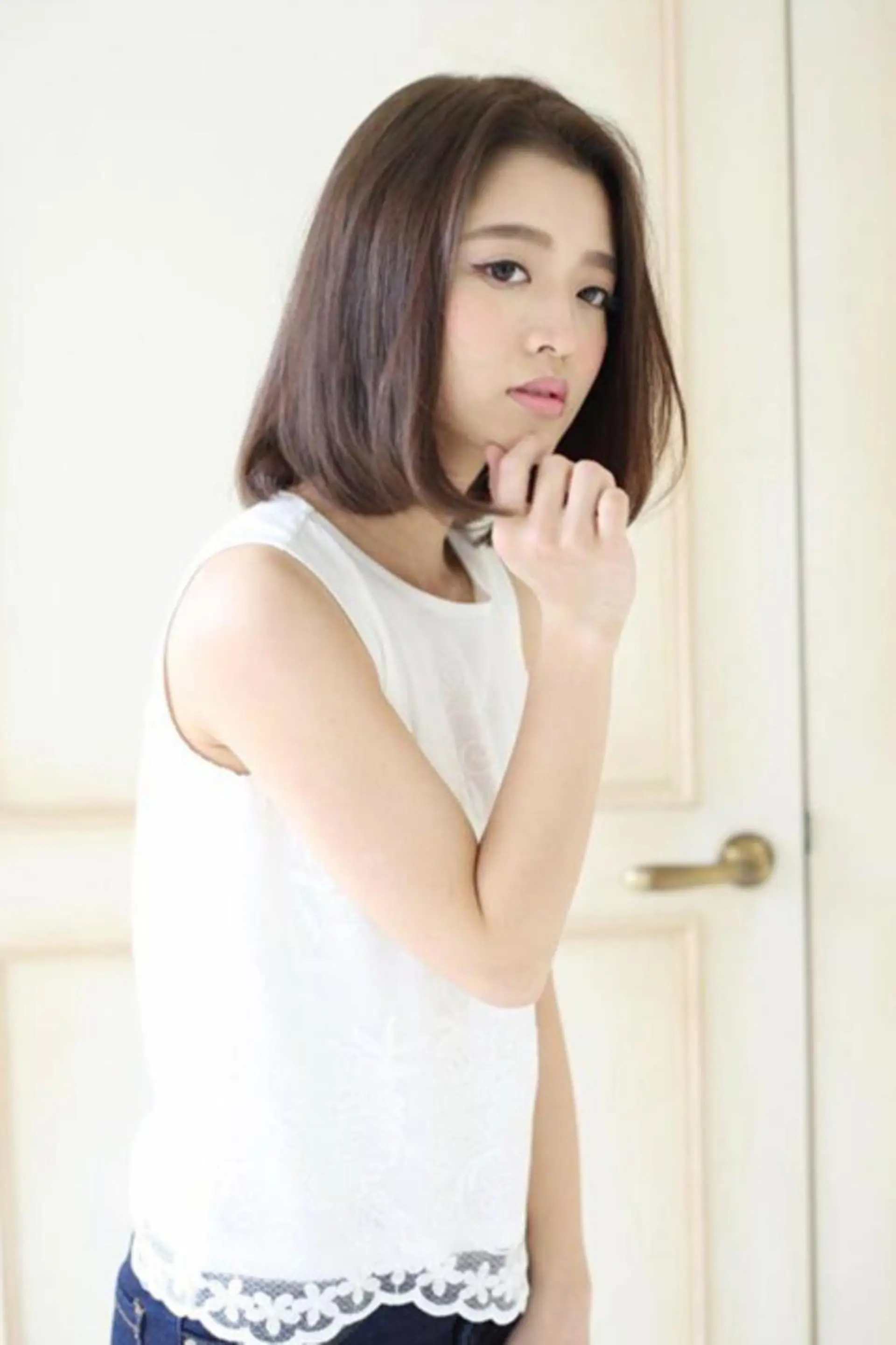 ショート 🩵盛れる韓国ヘア 🩵うるつやカラーのヘアスタイル