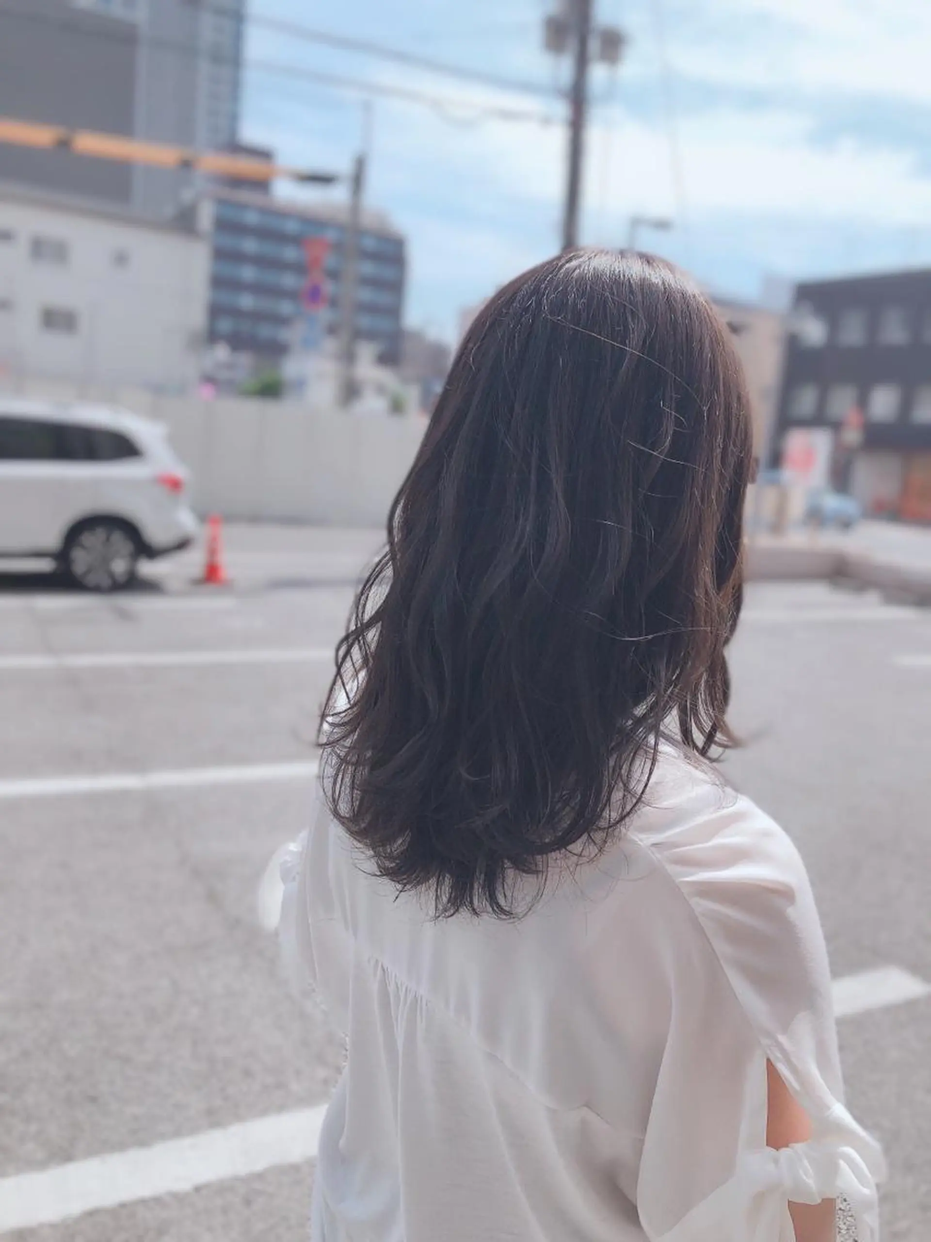 セミロング カラー 小森 拓哉のヘアスタイル
