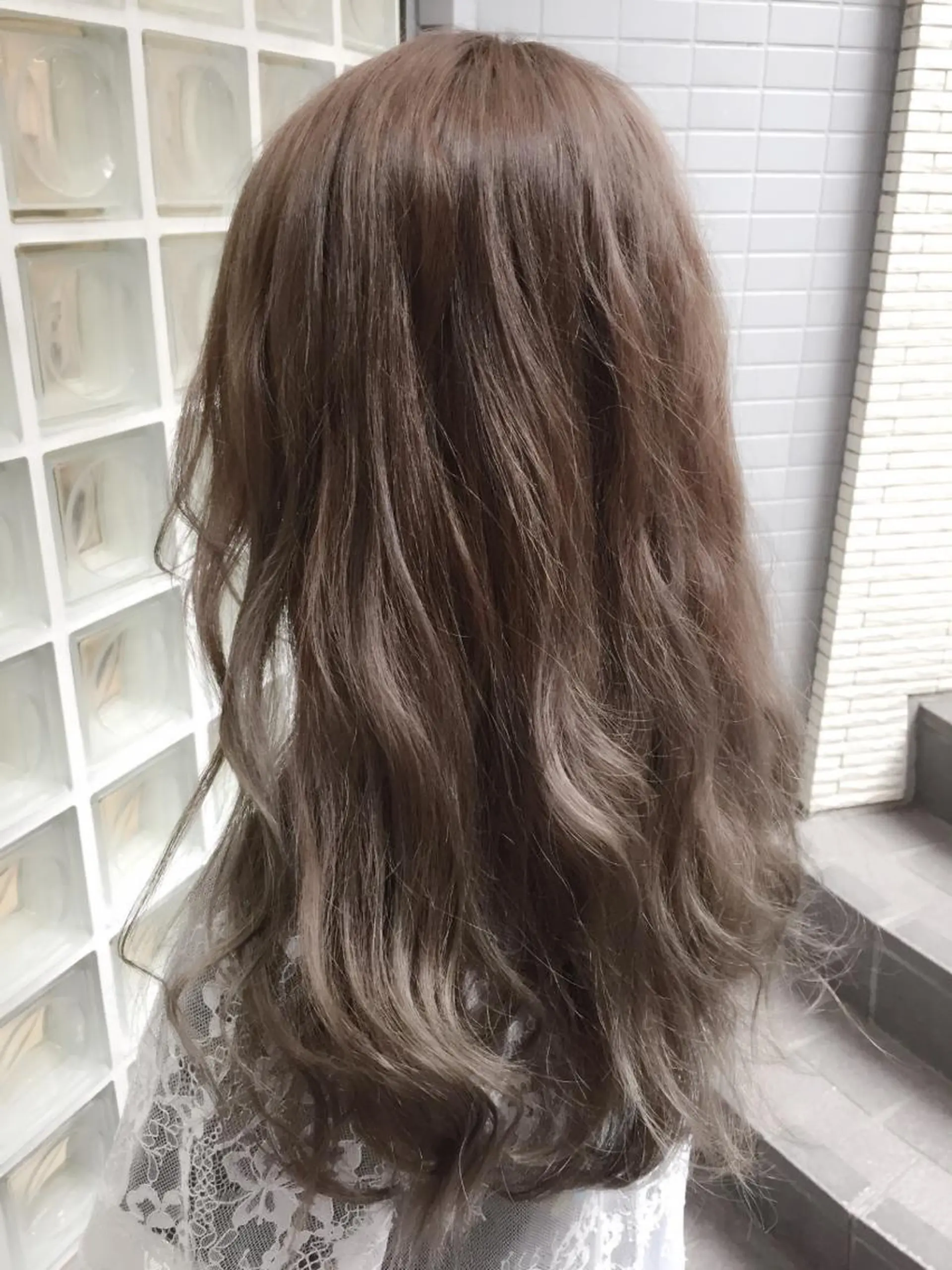 ロング カラー パーマ ヘアアレンジ サロウィン柏所属・神山 昌子のヘアスタイル