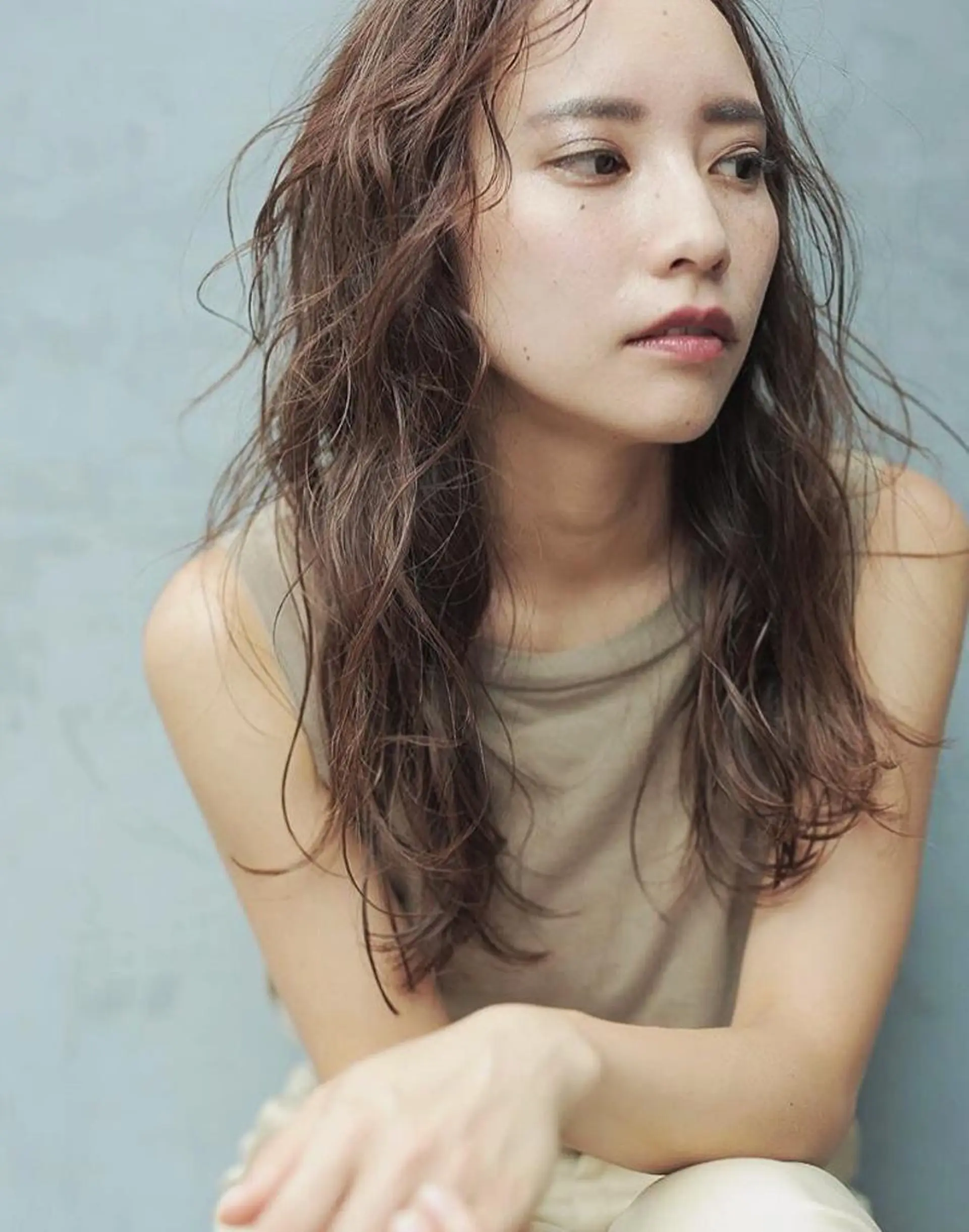 ロング パーマ カット パーマ トリートメント 下北沢 soiのヘアスタイル