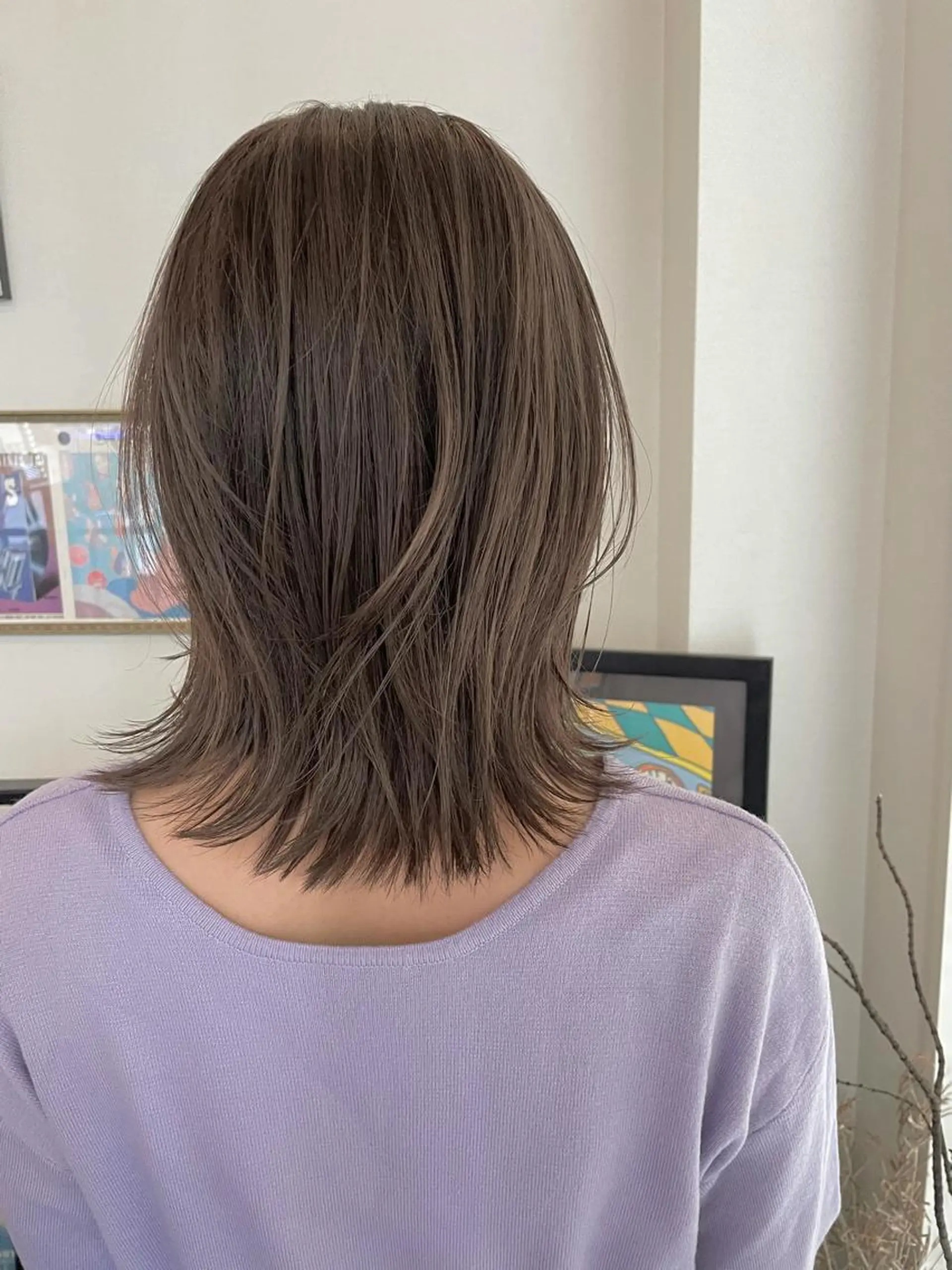 セミロング カット ヘアカラー トリートメント FRAME所属・FRAME/髪を育 てる/大人デザインのヘアスタイル